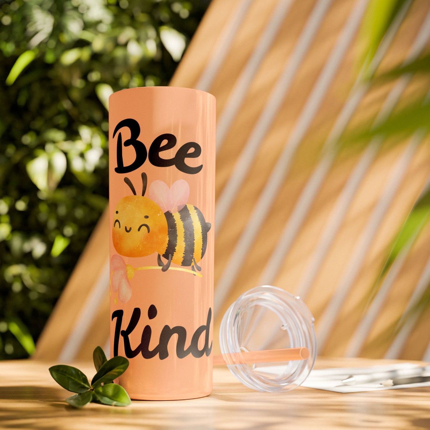 Be Kind Skinny Tumbler with Straw, 20oz