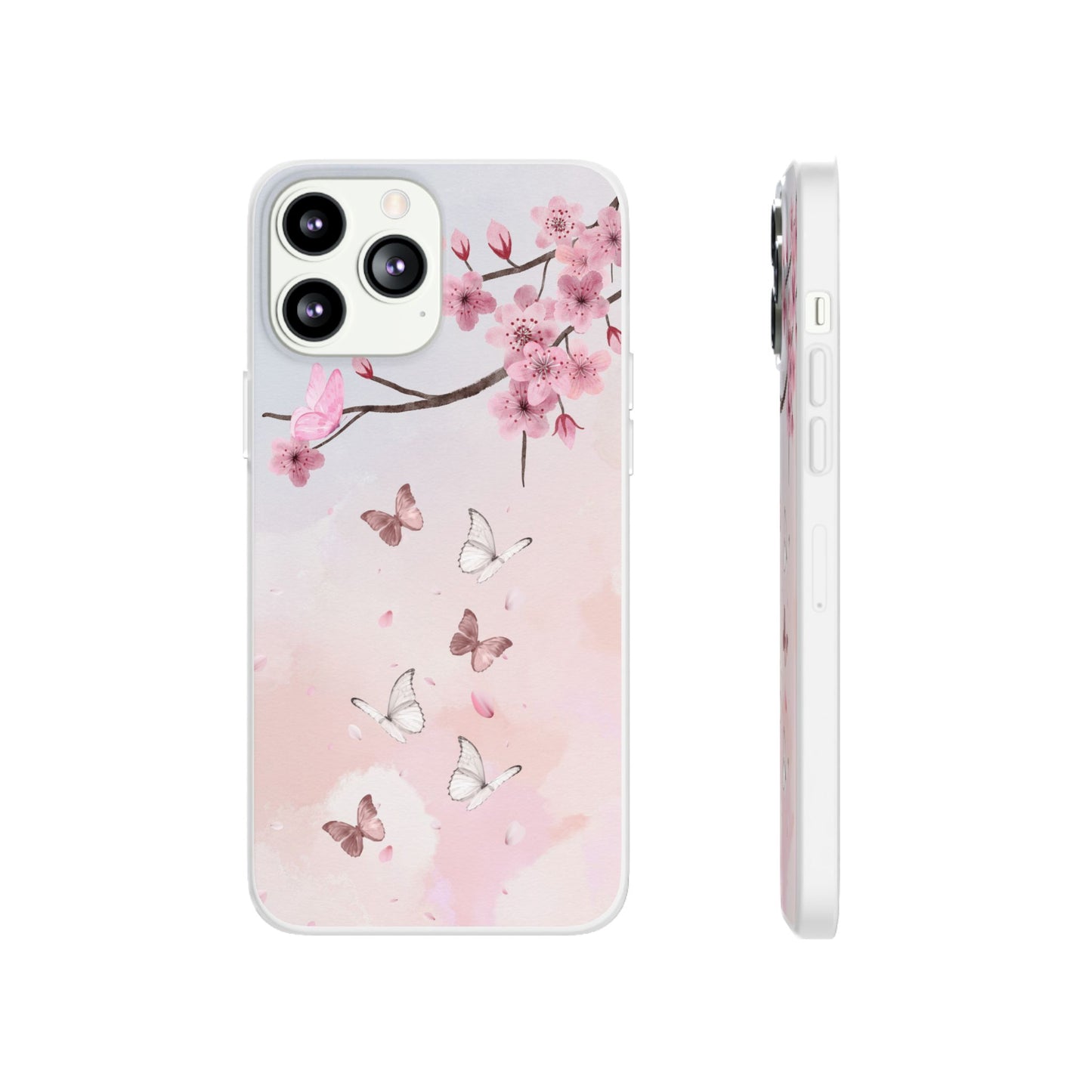 Pink Floral Flexi Case