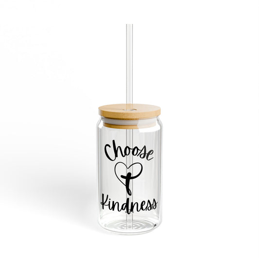 Choose Kindness Sipper Glass, 16oz