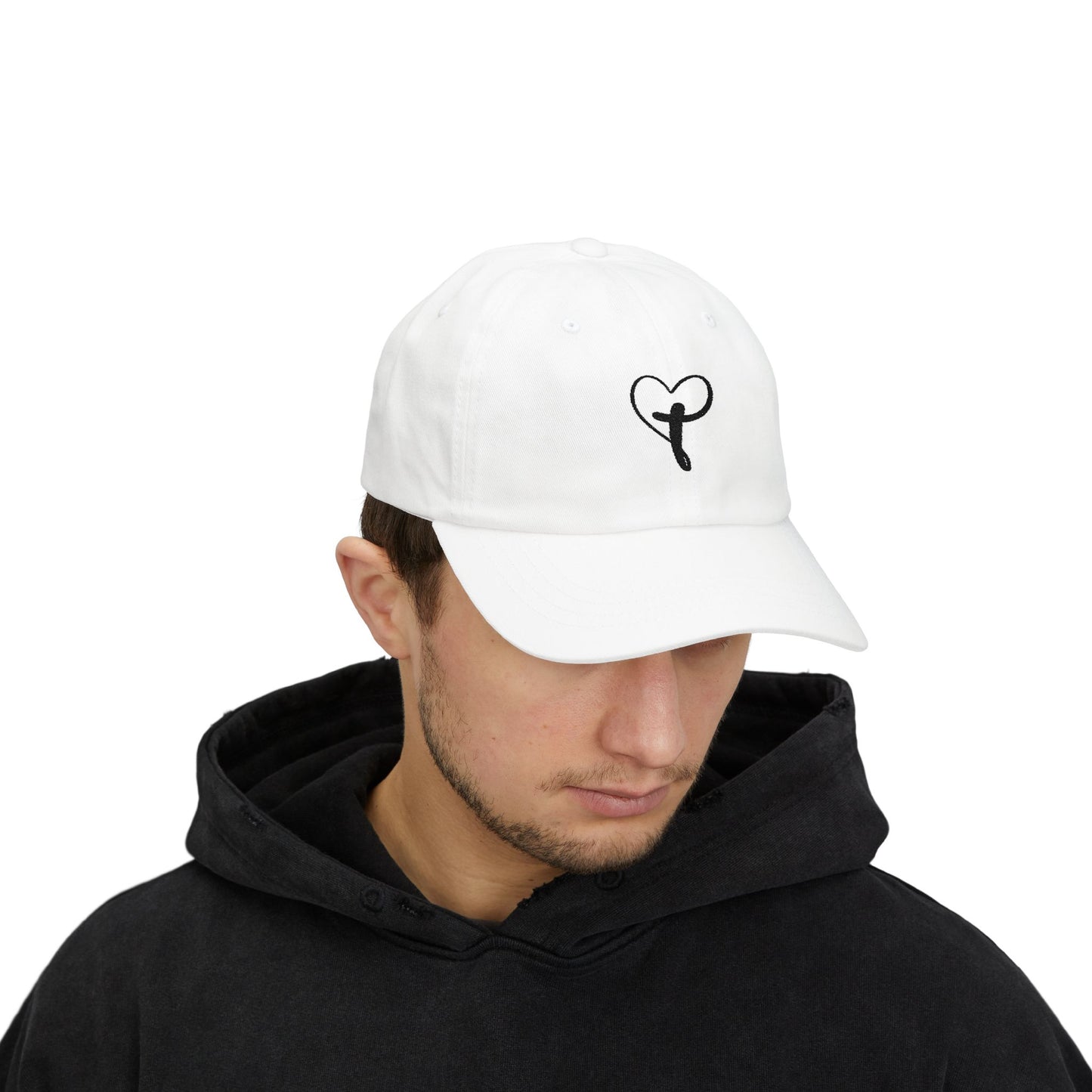Classic  Cap with heart and cross