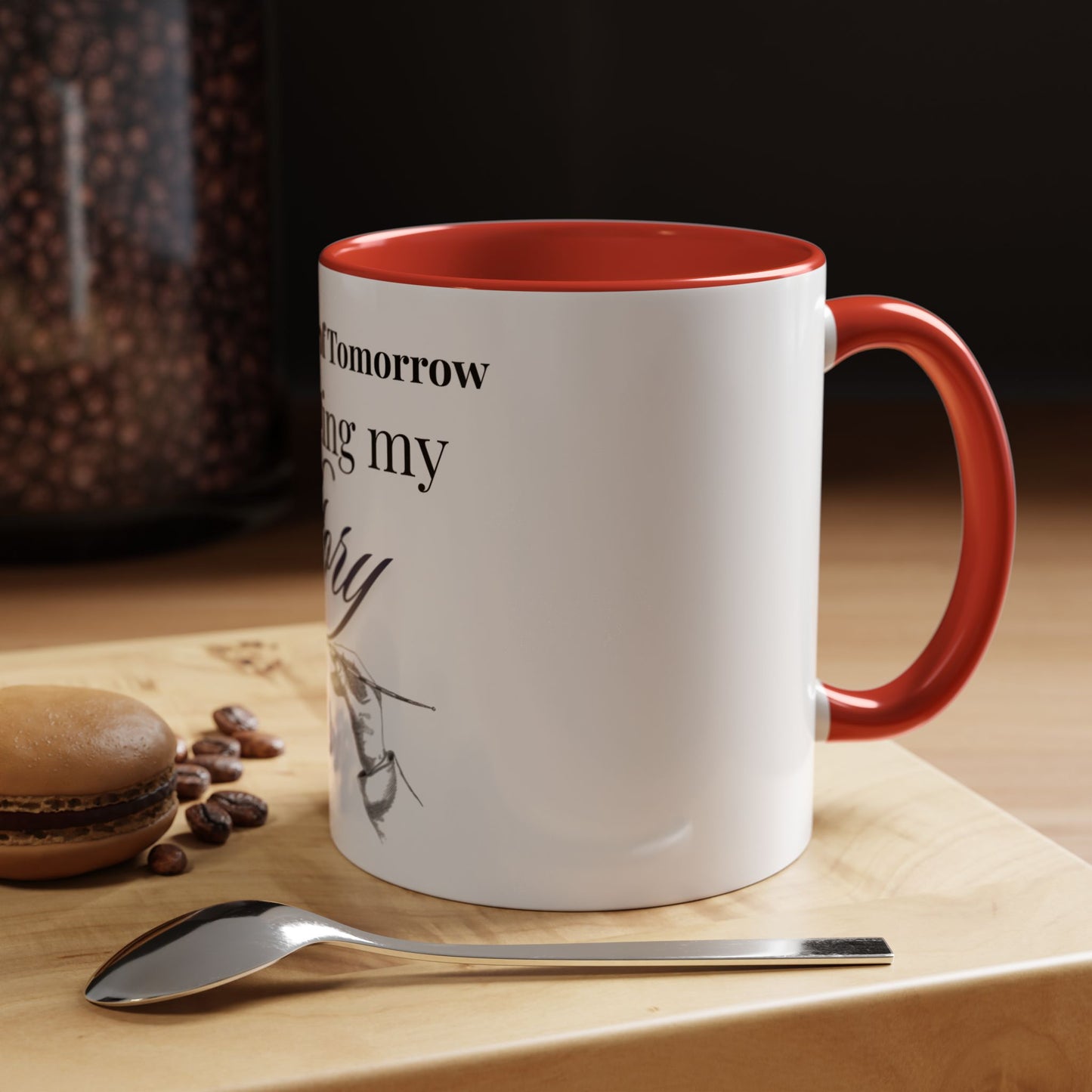 The Author of Tomorrow is Writing My Story Mug-Inspirational Faith Coffee Cup, Christian Gift