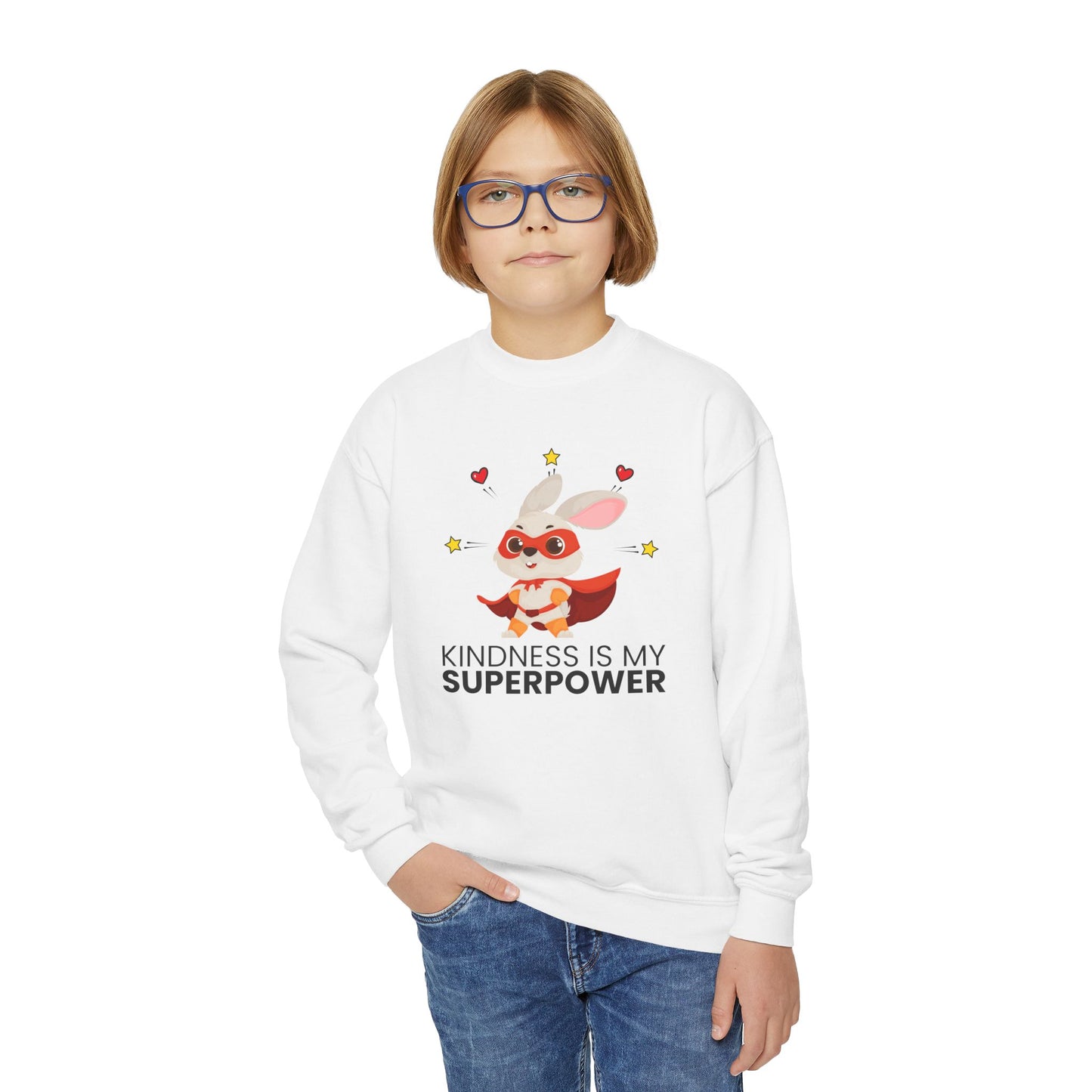 Youth Sweatshirt - 'Kindness is My Superpower'