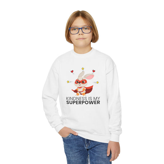Youth Sweatshirt - 'Kindness is My Superpower'