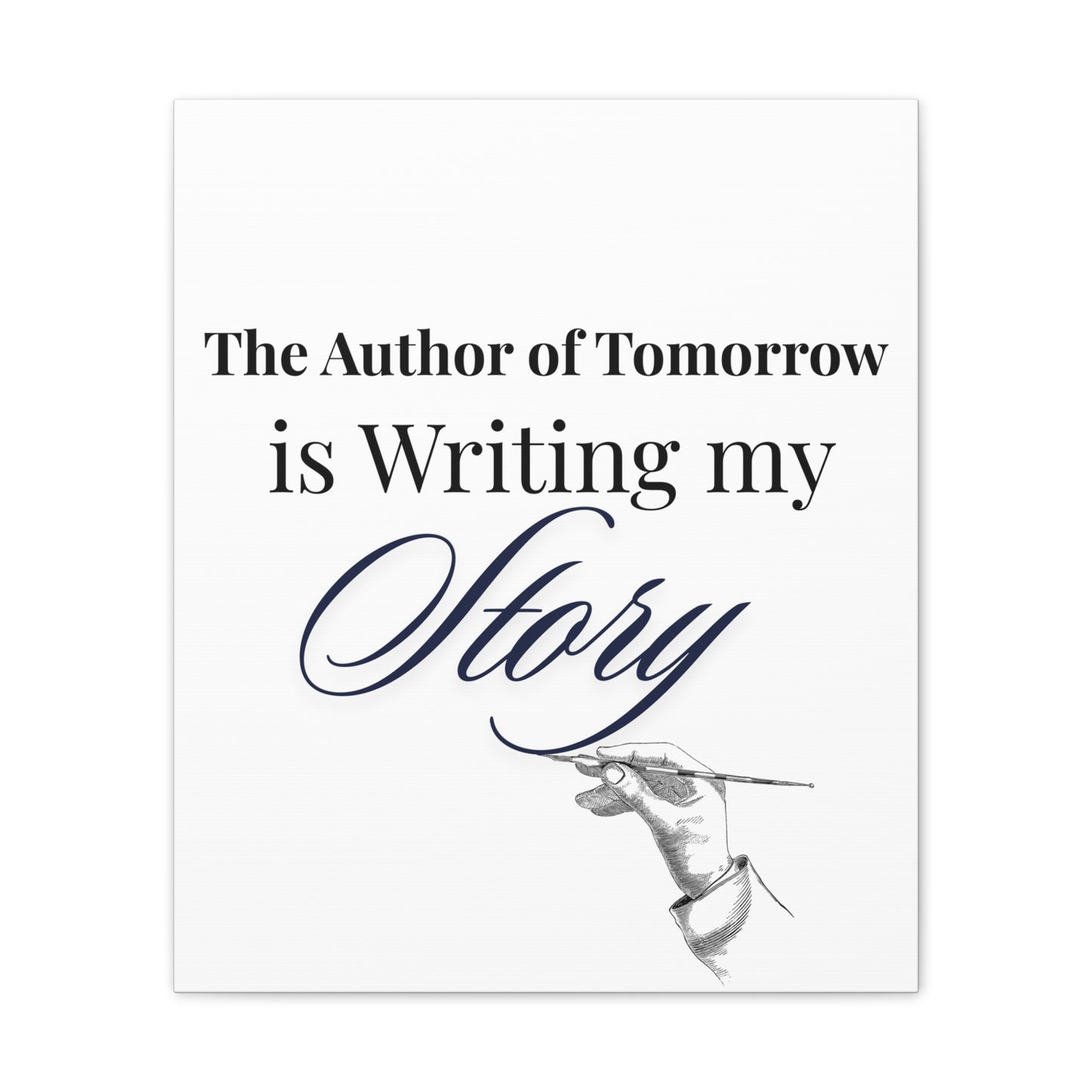 Christian Wall Art- "The Author of Tomorrow is Writing My Story