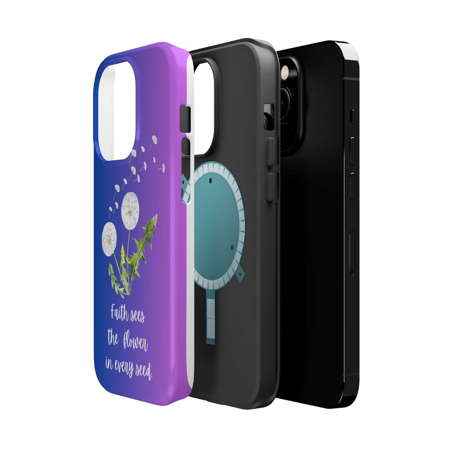 Phone Case - Faith Sees the Flower in Every Seed Inspirational Magnetic Tough Case