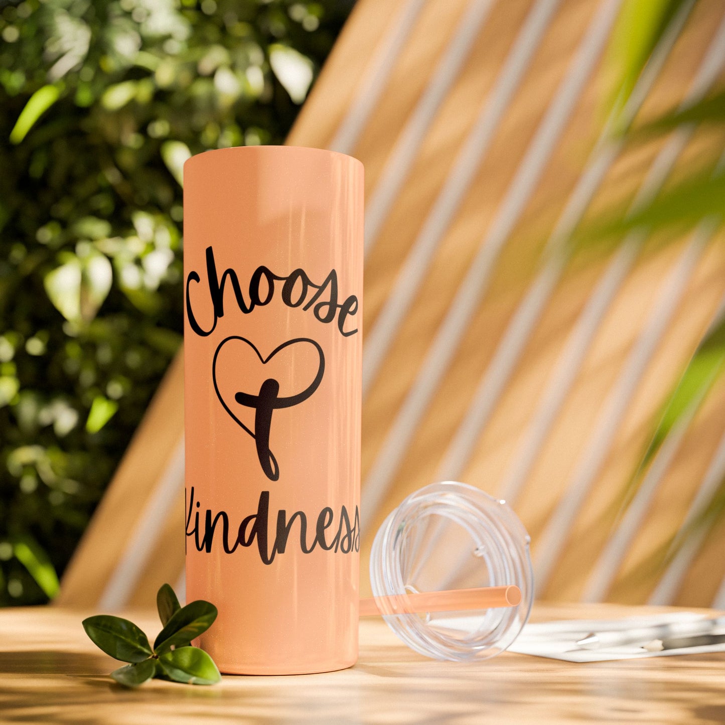 Choose Kindness Skinny Tumbler with Straw, 20oz