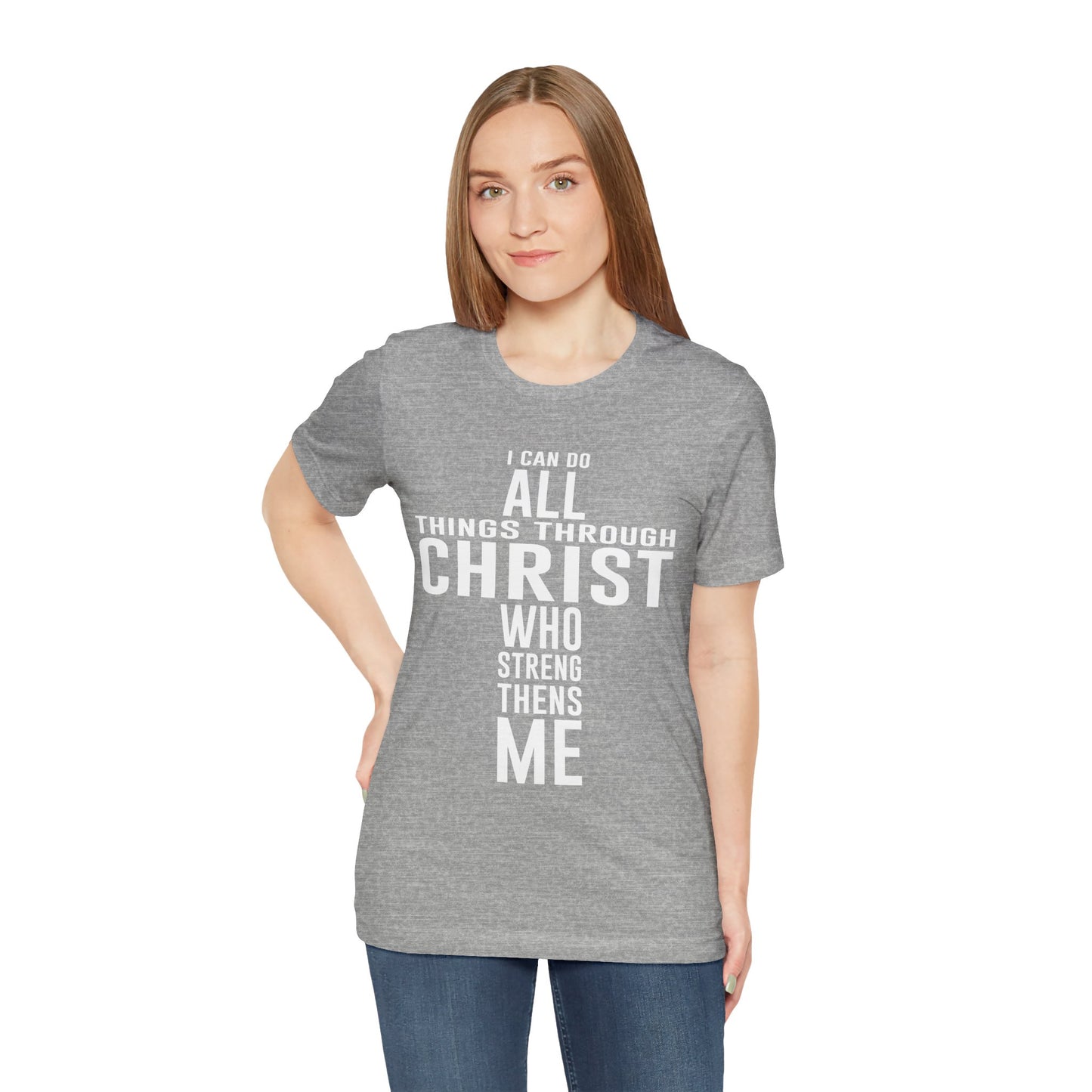 Christian Unisex Tee I can do all things through Christ
