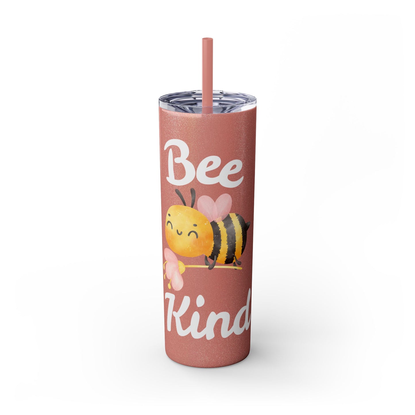 Be Kind Skinny Tumbler with Straw, 20oz