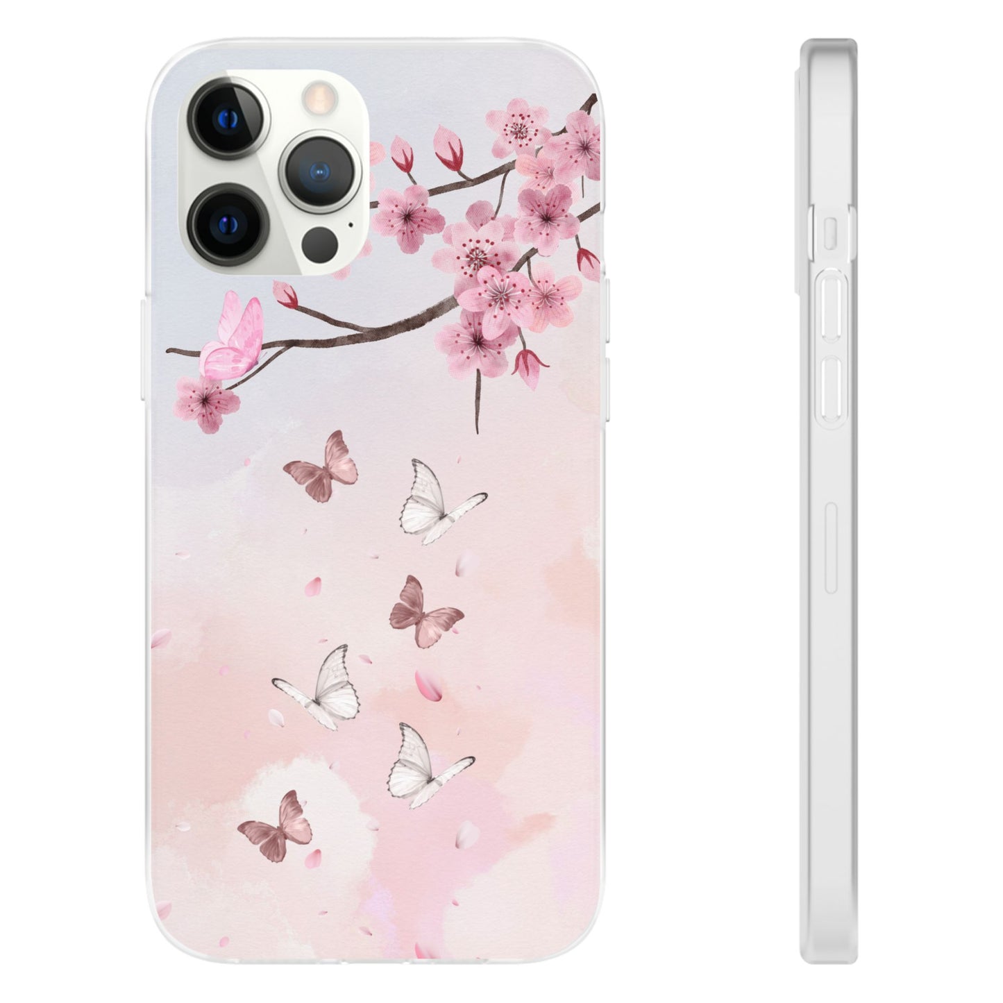 Pink Floral Flexi Case