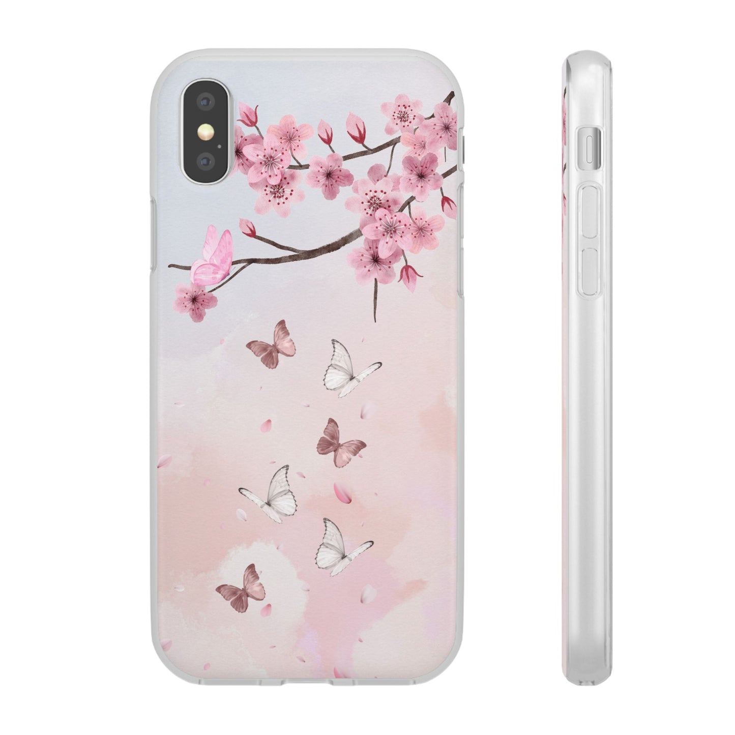 Pink Floral Flexi Case