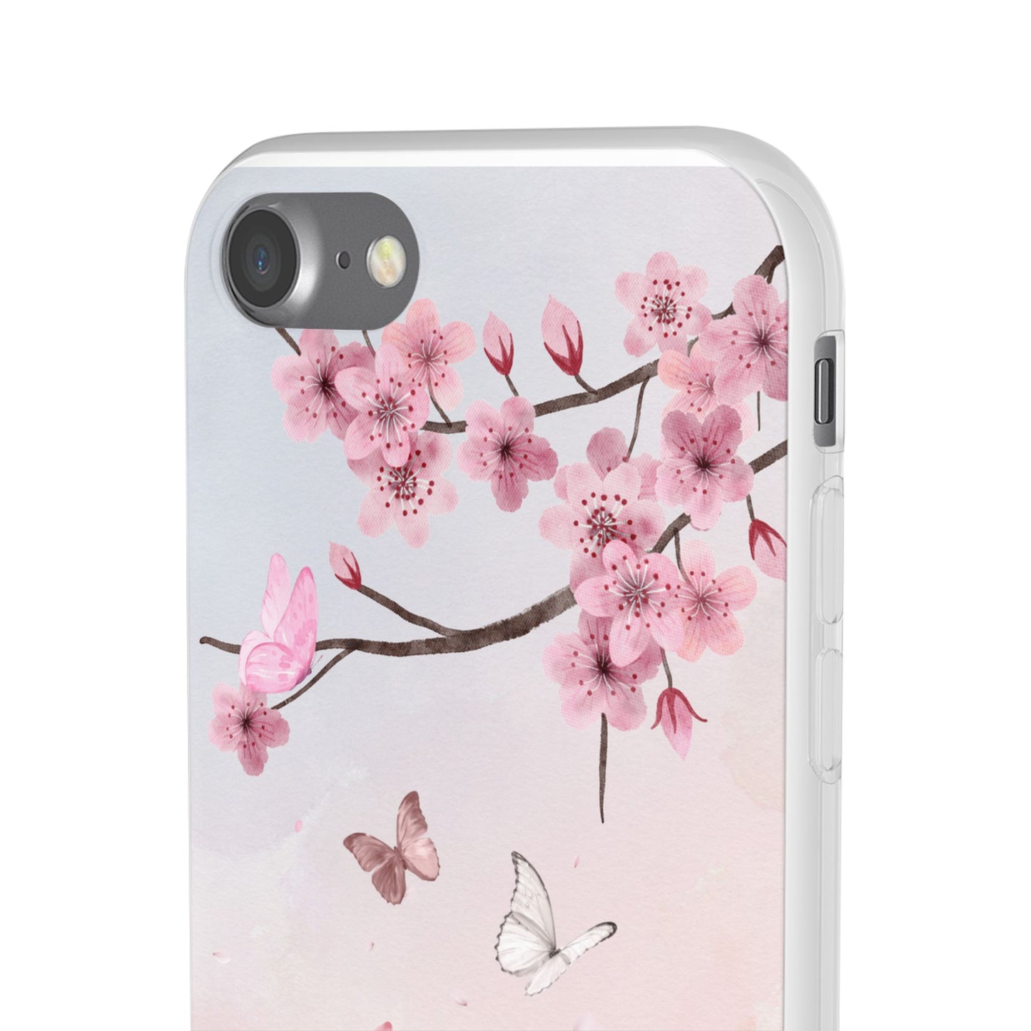 Pink Floral Flexi Case