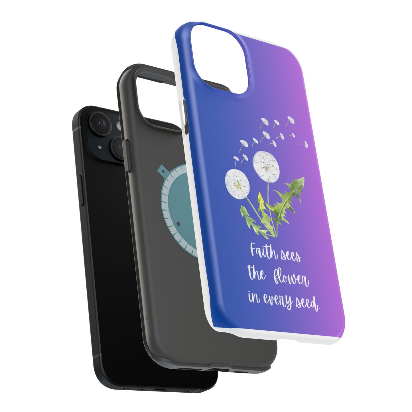 Phone Case - Faith Sees the Flower in Every Seed Inspirational Magnetic Tough Case