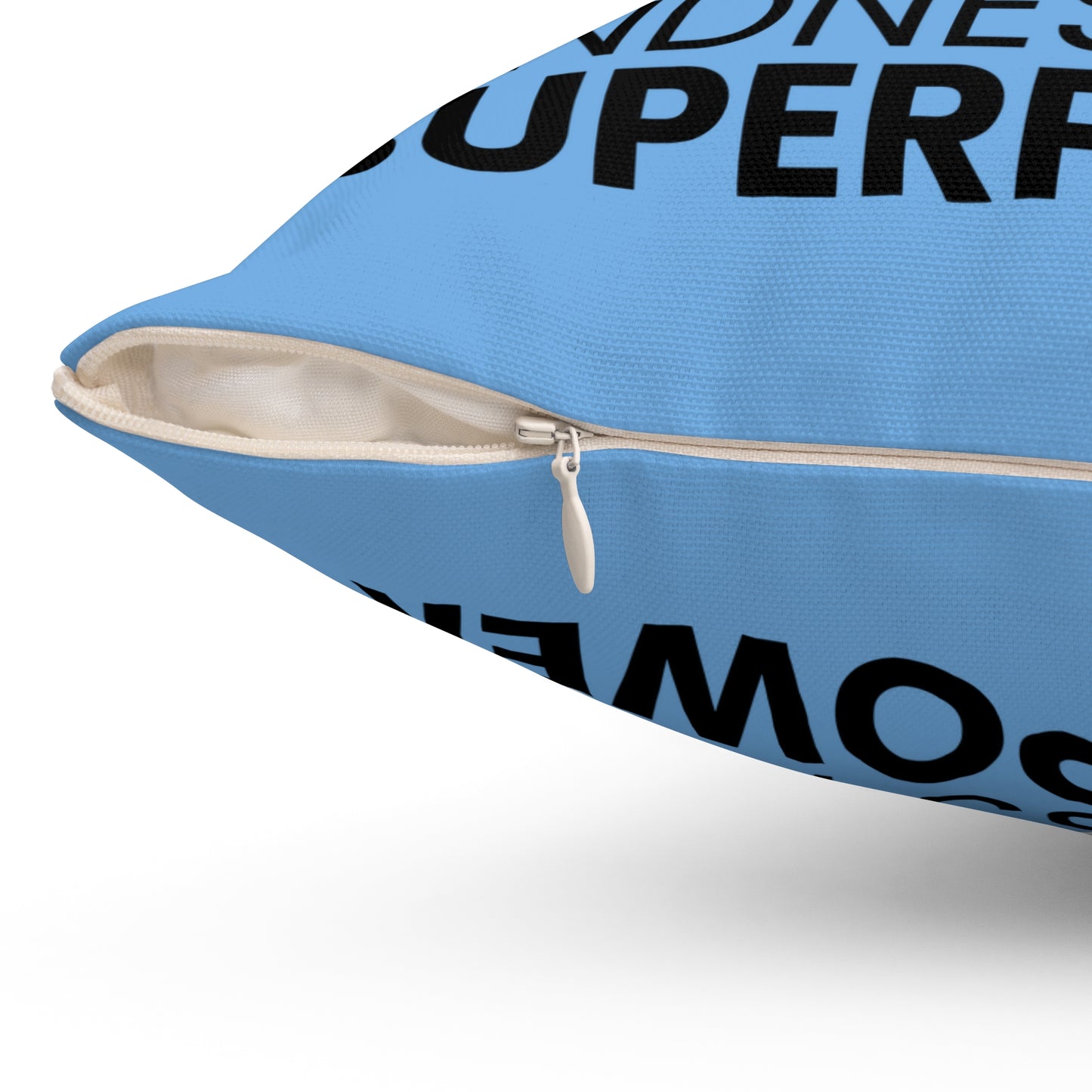 Kindness is My Superpower Pillow - Cute Bunny Design for Kids Room Decor