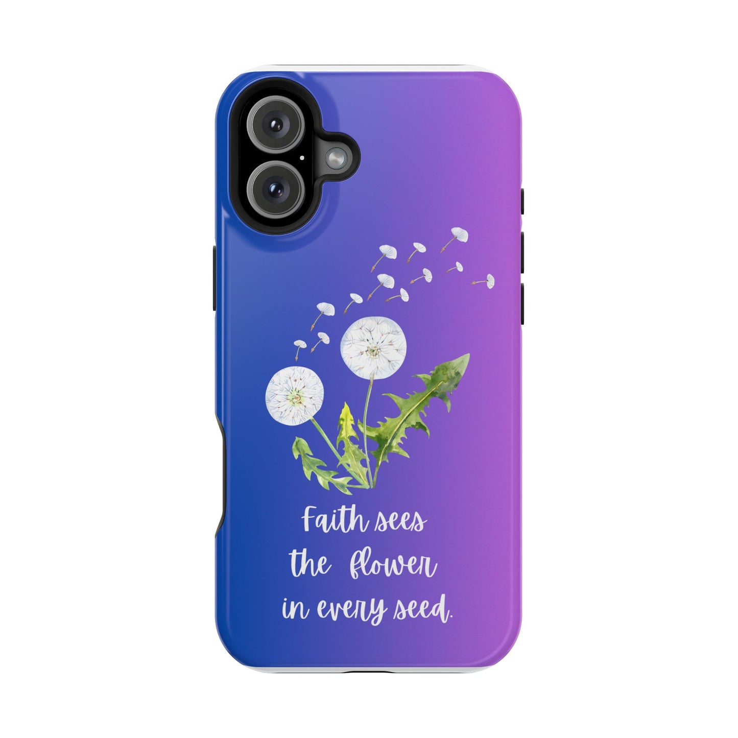 Phone Case - Faith Sees the Flower in Every Seed Inspirational Magnetic Tough Case