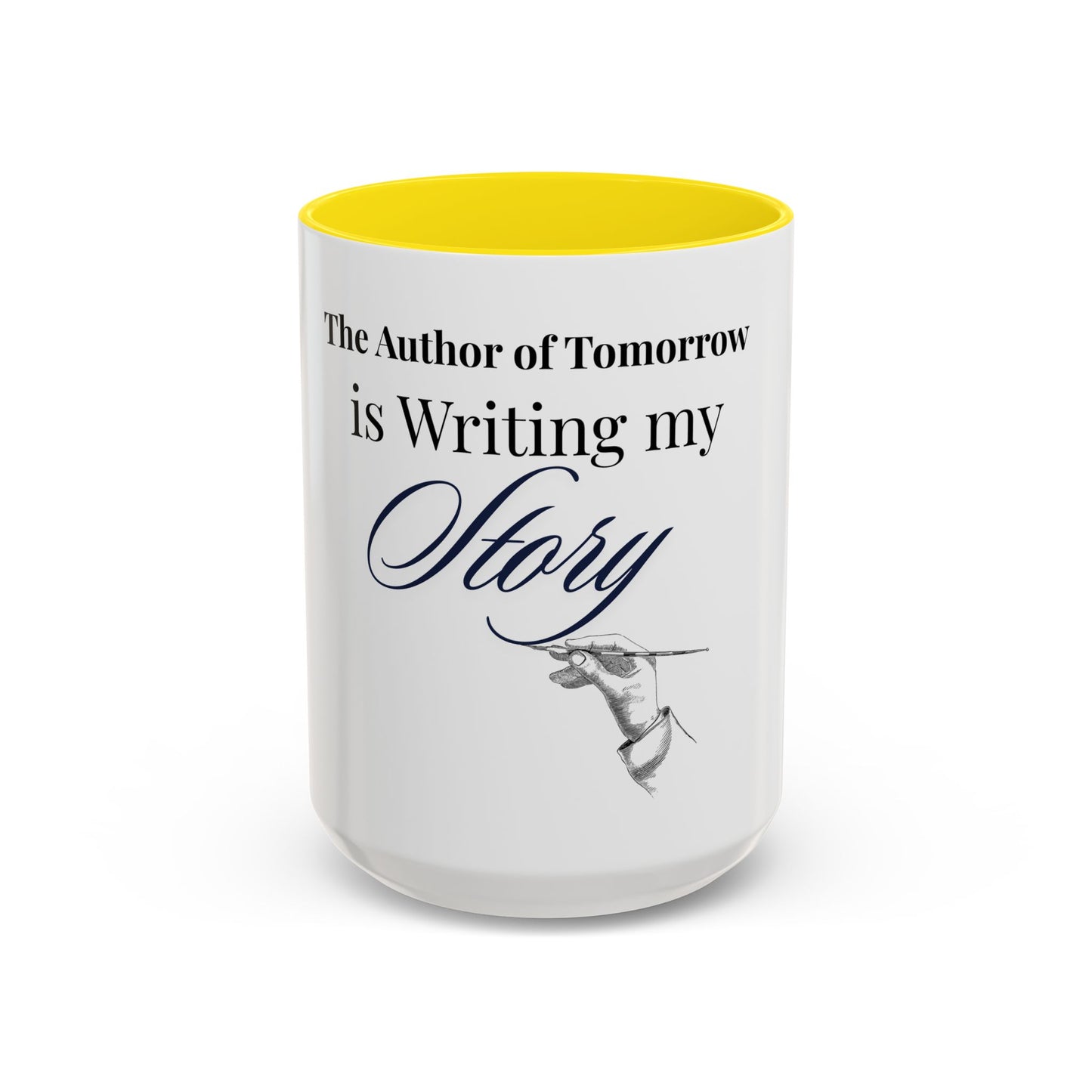 The Author of Tomorrow is Writing My Story Mug-Inspirational Faith Coffee Cup, Christian Gift