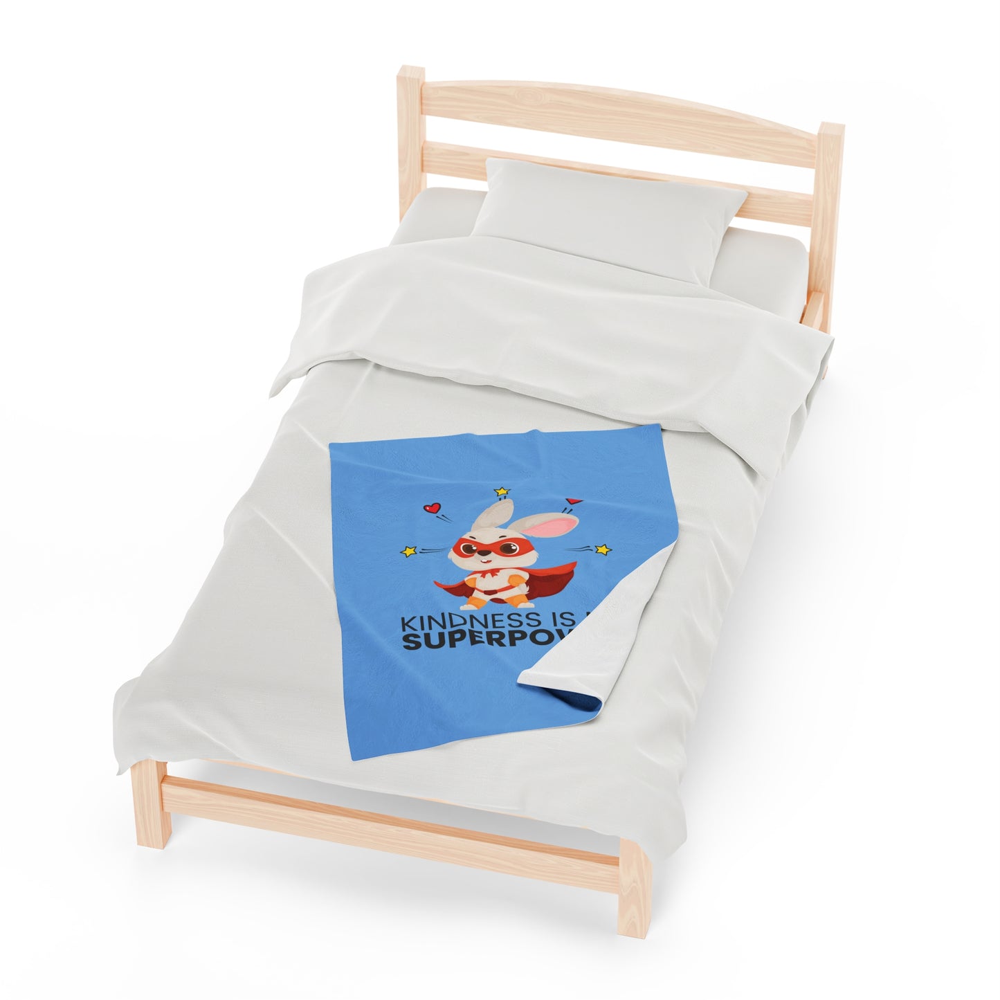 Velveteen Plush Blanket Kindness is my Superpower