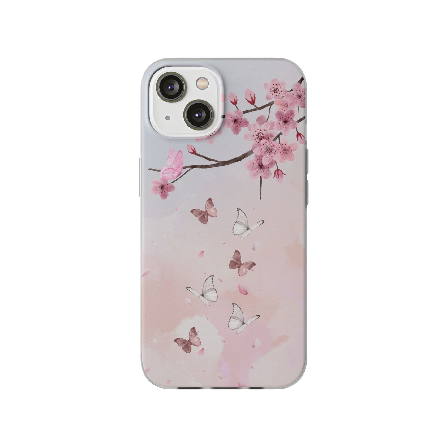Pink Floral Flexi Case