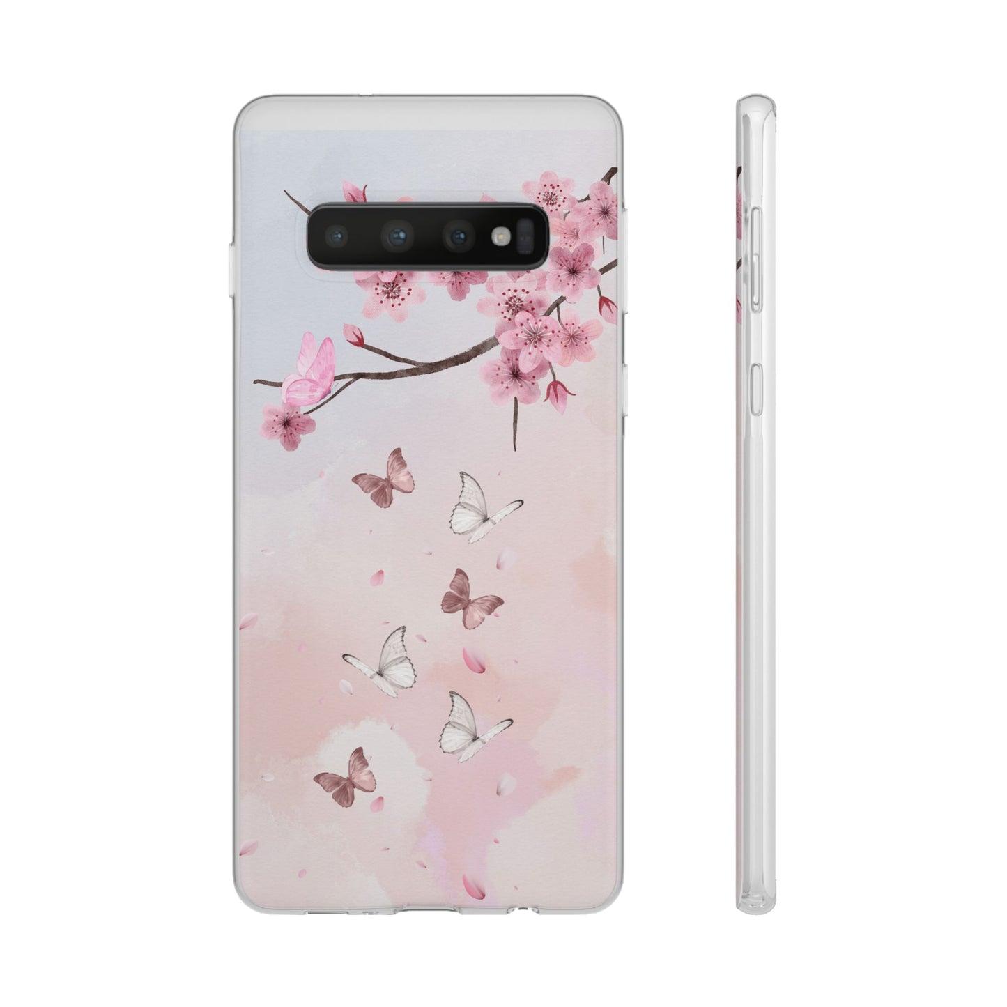 Pink Floral Flexi Case