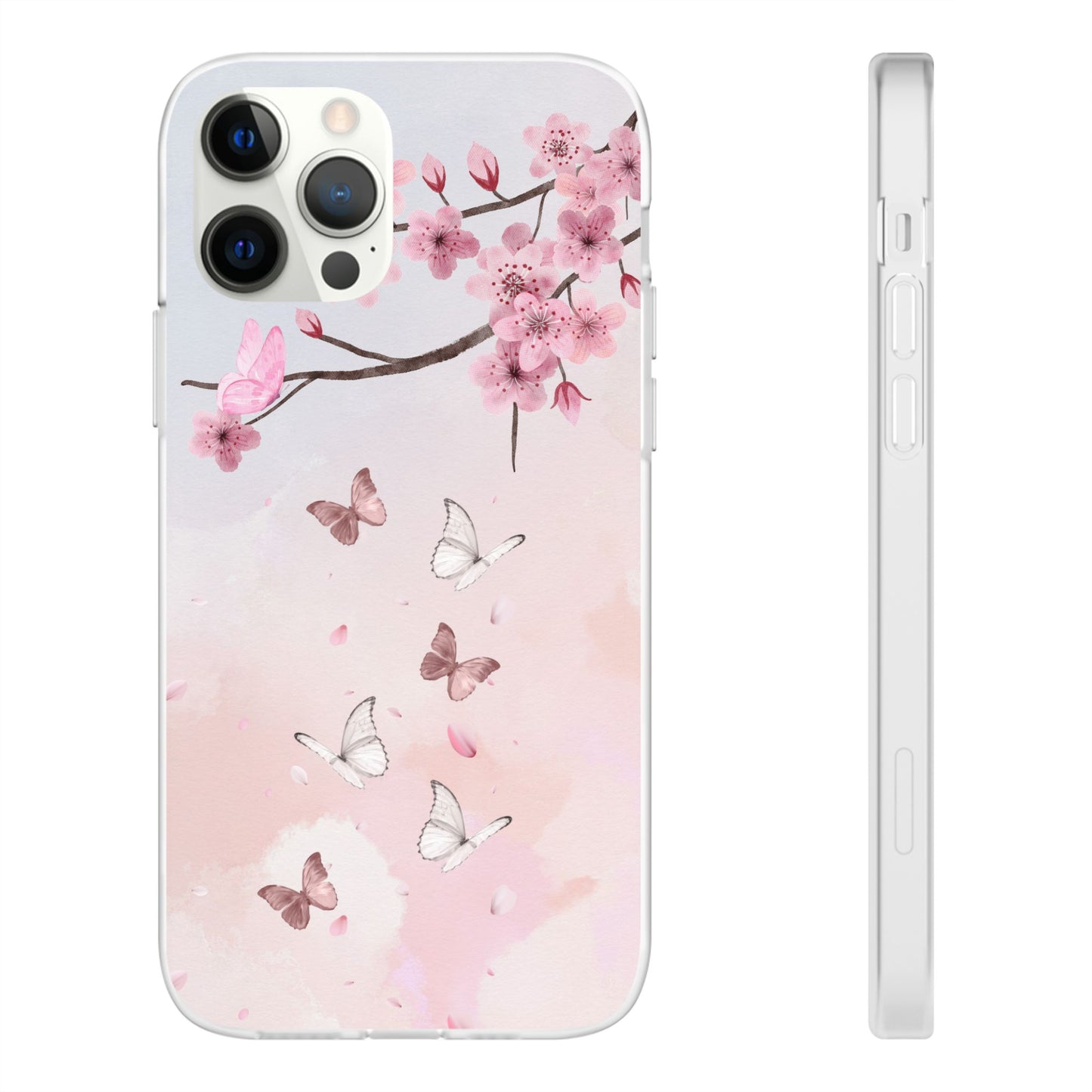 Pink Floral Flexi Case