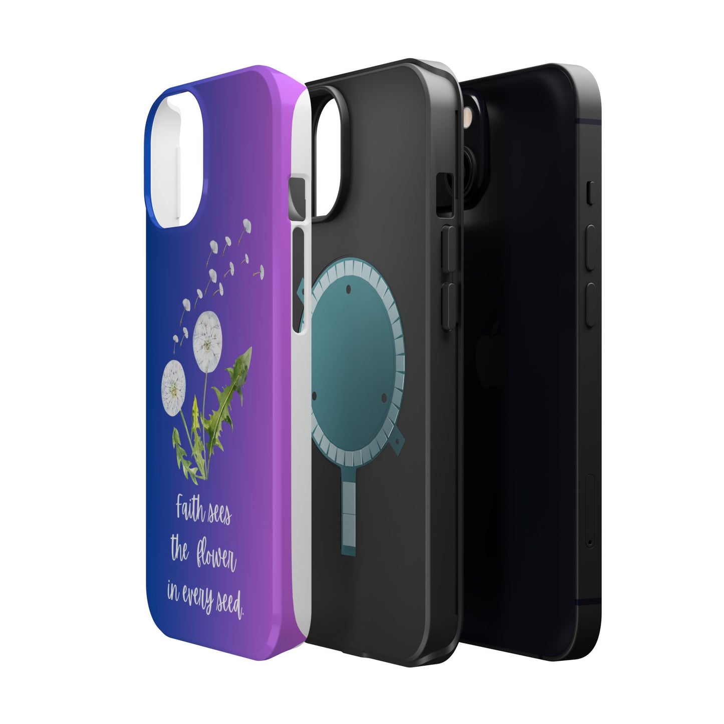 Phone Case - Faith Sees the Flower in Every Seed Inspirational Magnetic Tough Case