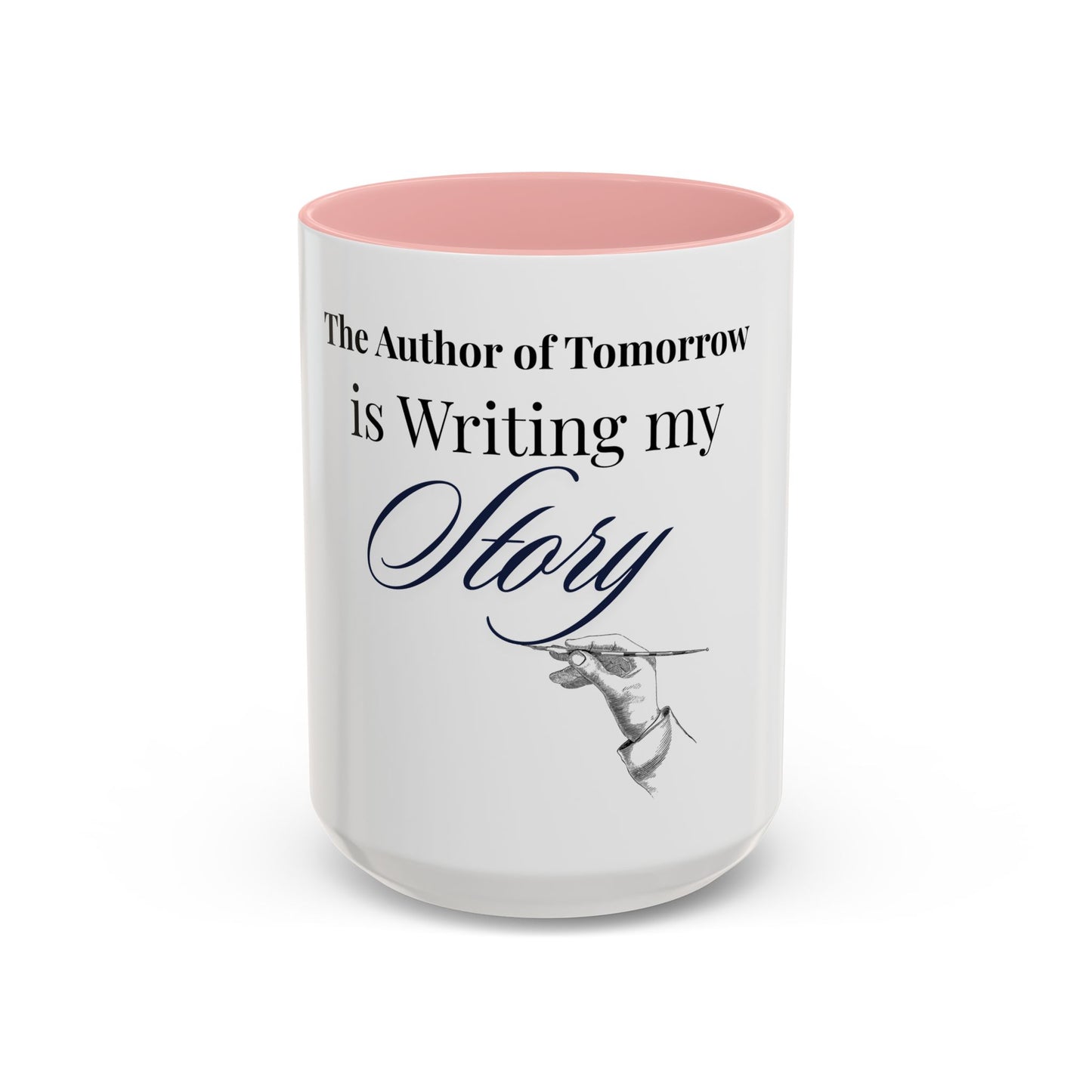 The Author of Tomorrow is Writing My Story Mug-Inspirational Faith Coffee Cup, Christian Gift