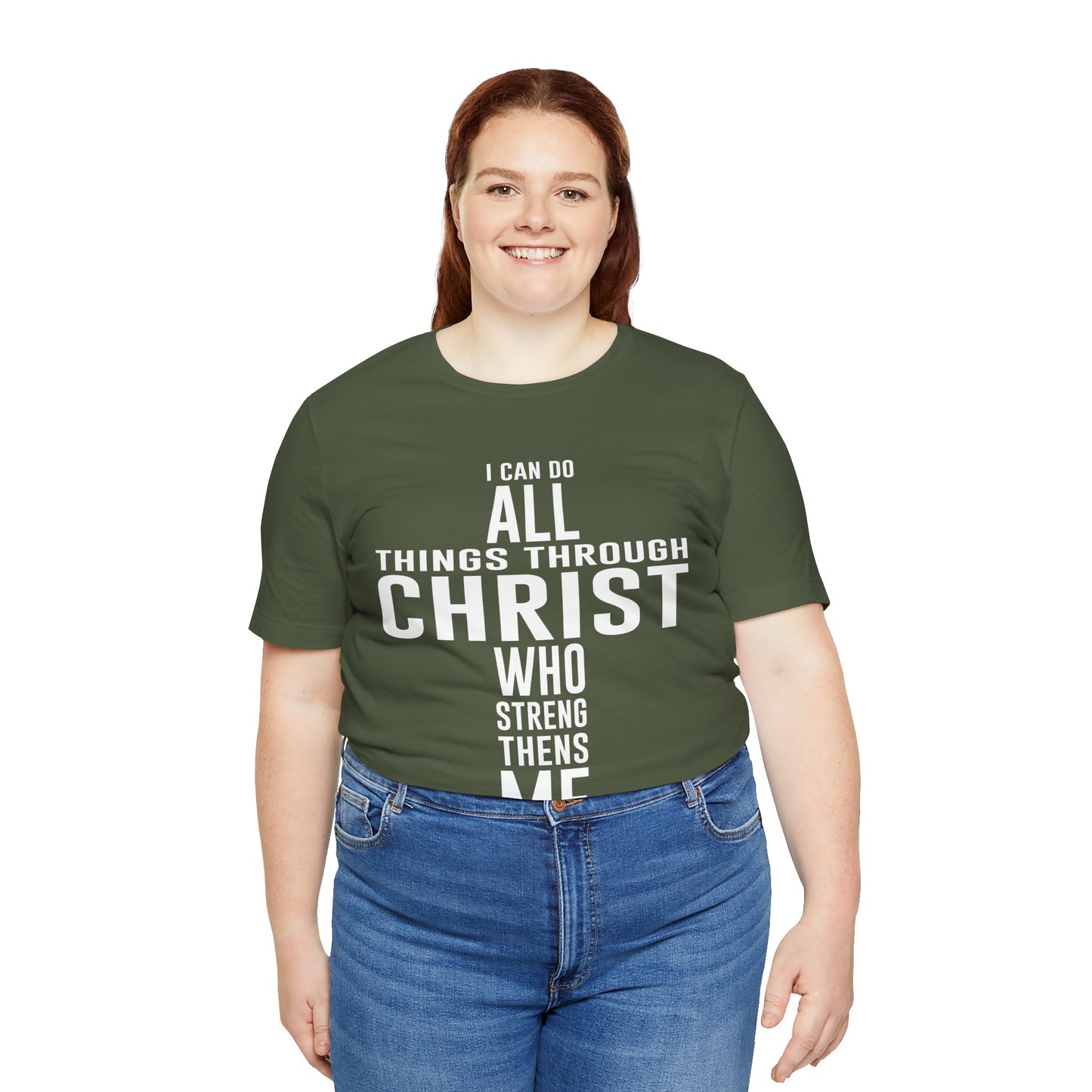I can do all things through Christ Unisex Jersey Short Sleeve Tee