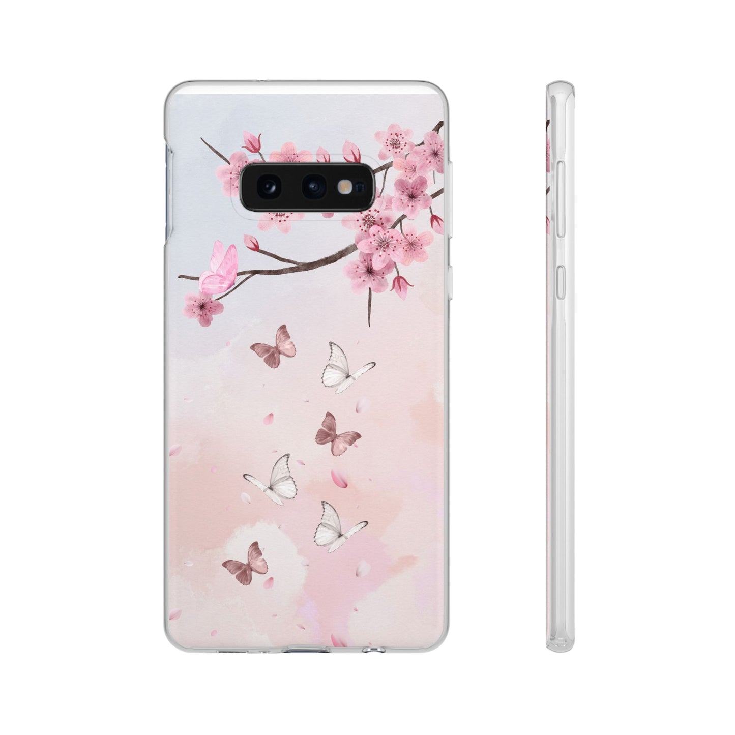 Pink Floral Flexi Case
