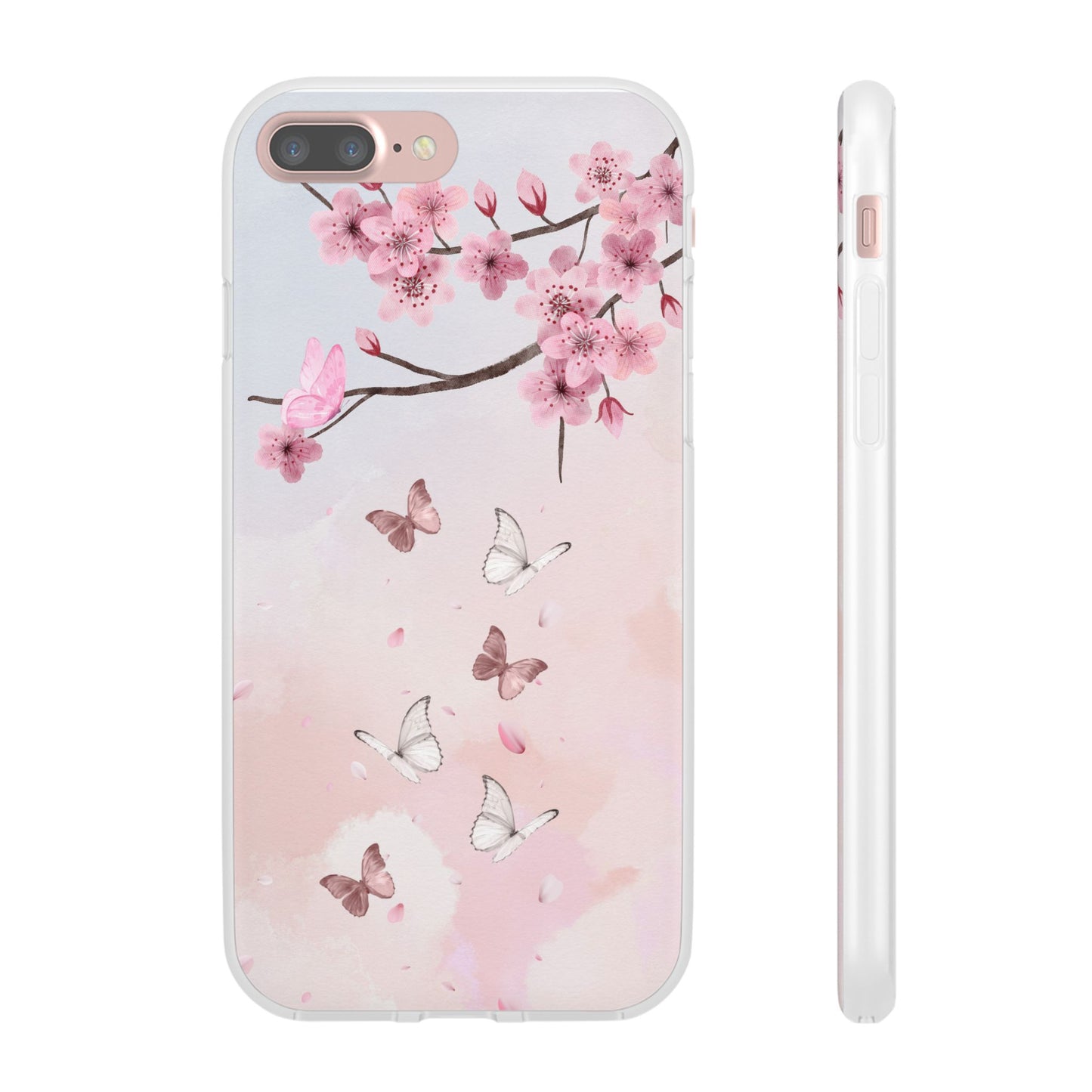 Pink Floral Flexi Case
