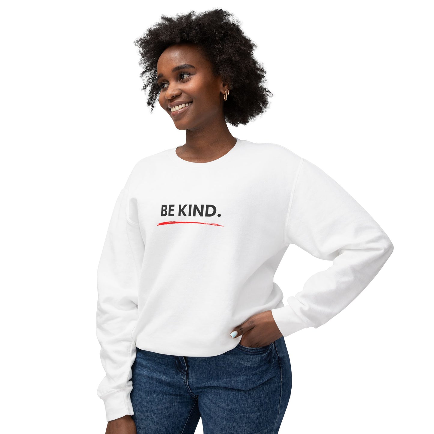 Kindness Unisex Lightweight Crewneck Sweatshirt