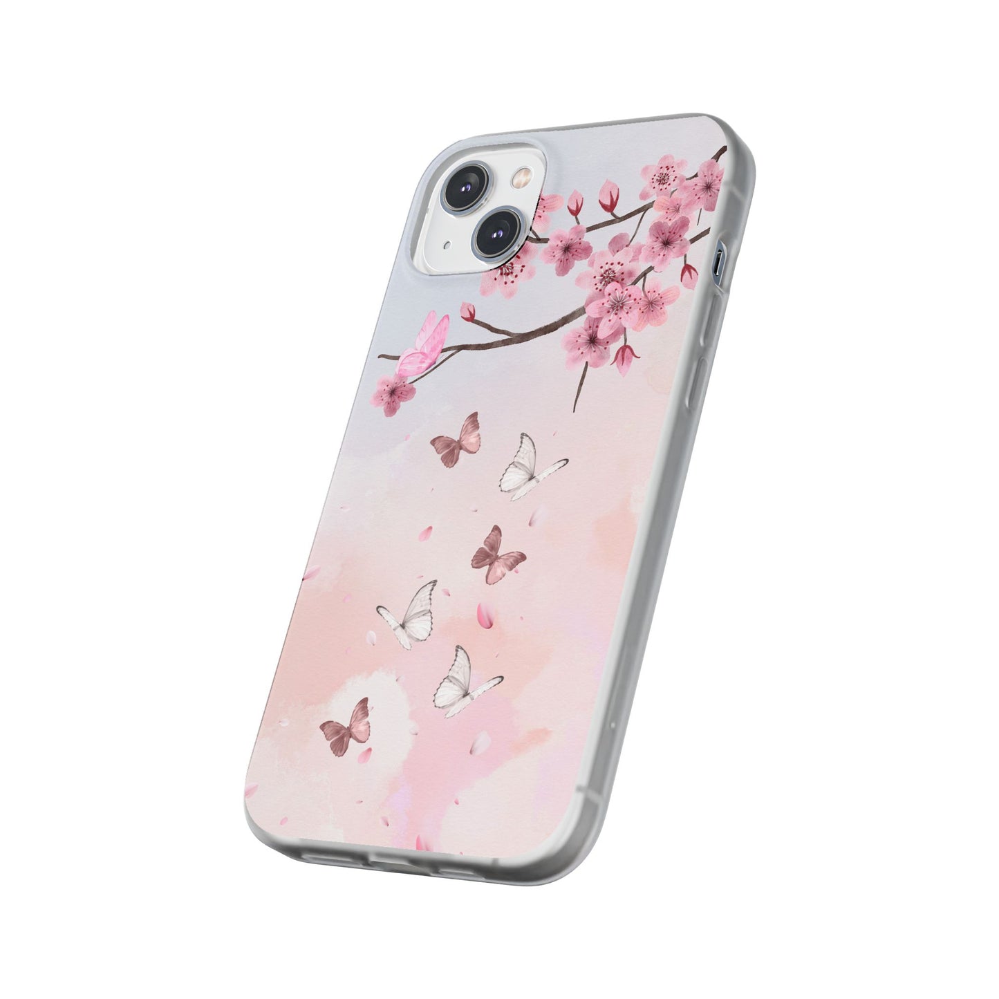 Pink Floral Flexi Case