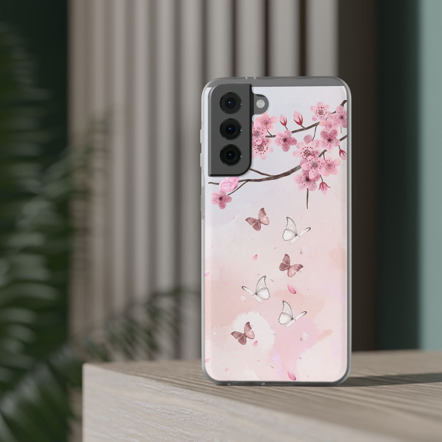 Pink Floral Flexi Case