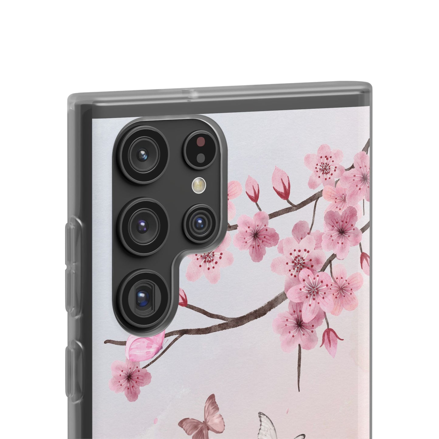 Pink Floral Flexi Case