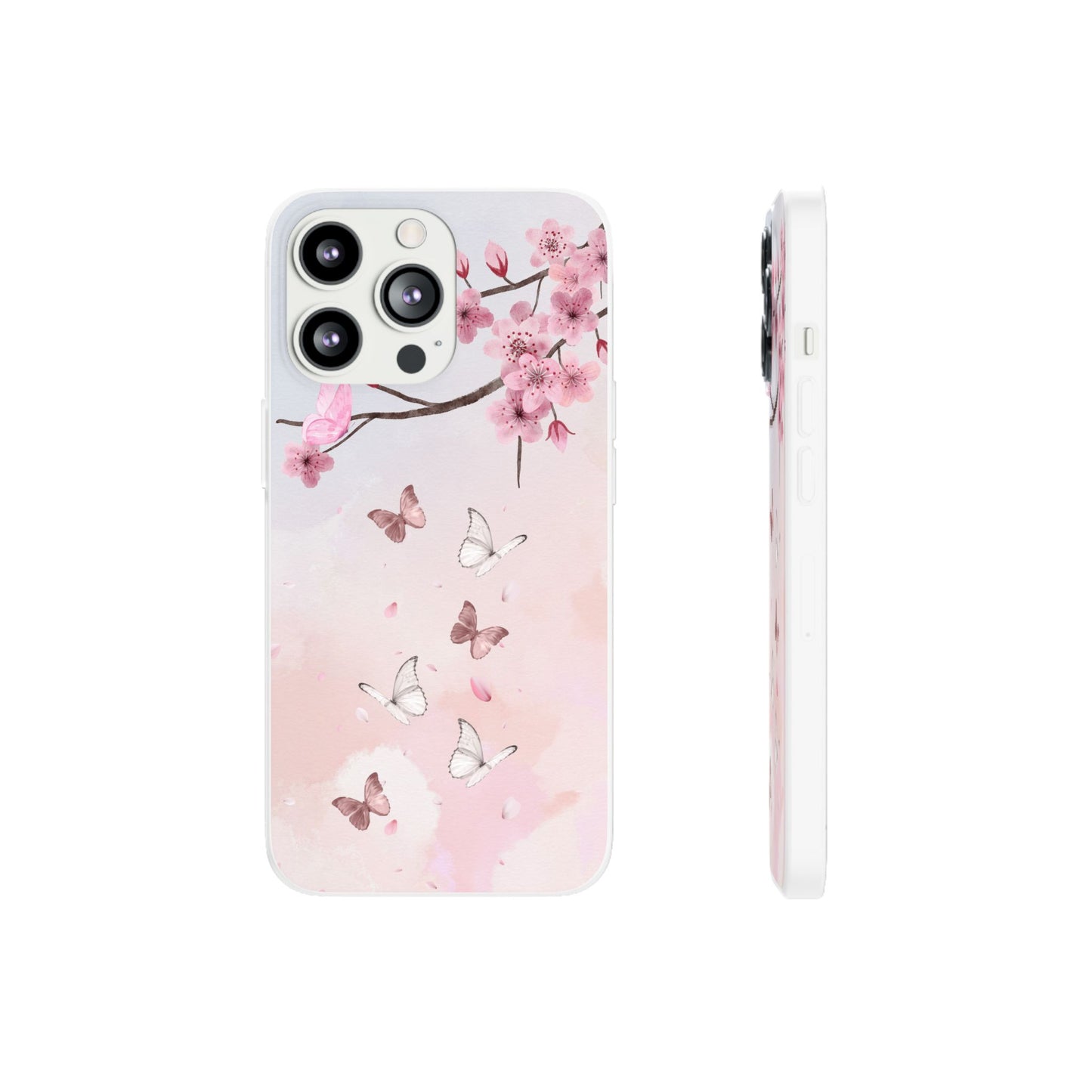 Pink Floral Flexi Case