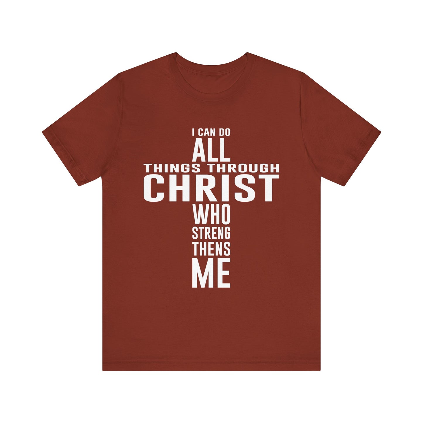 I can do all things through Christ Unisex Jersey Short Sleeve Tee