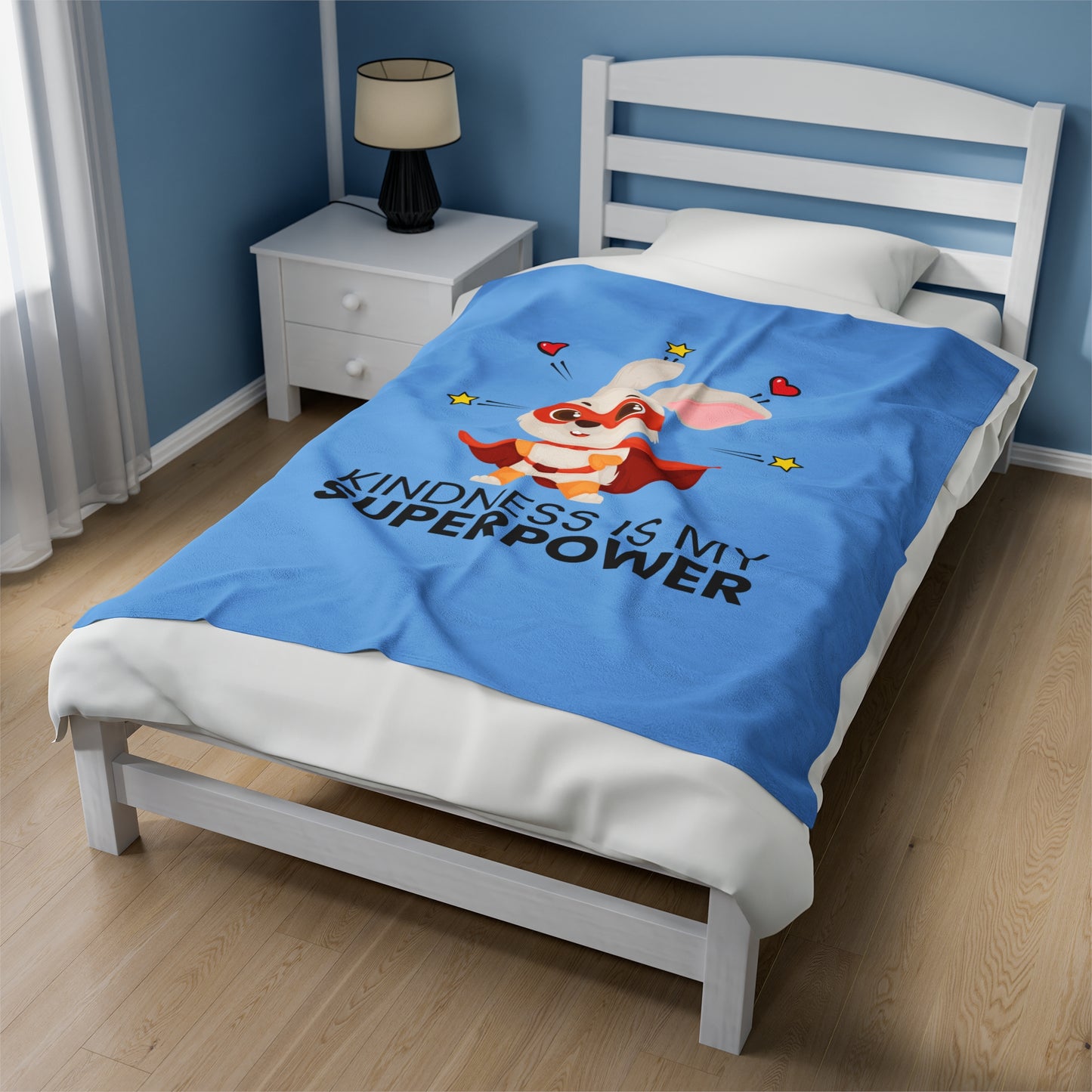 Velveteen Plush Blanket Kindness is my Superpower