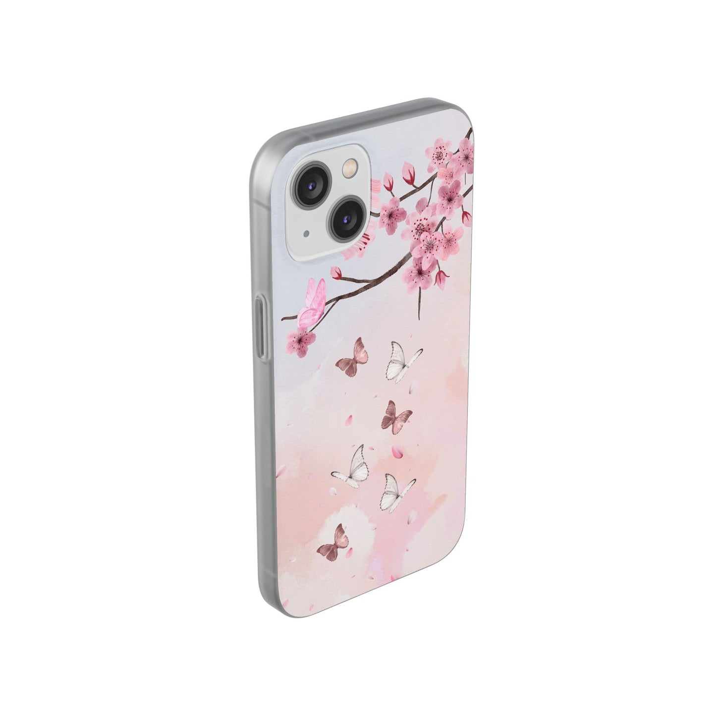 Pink Floral Flexi Case