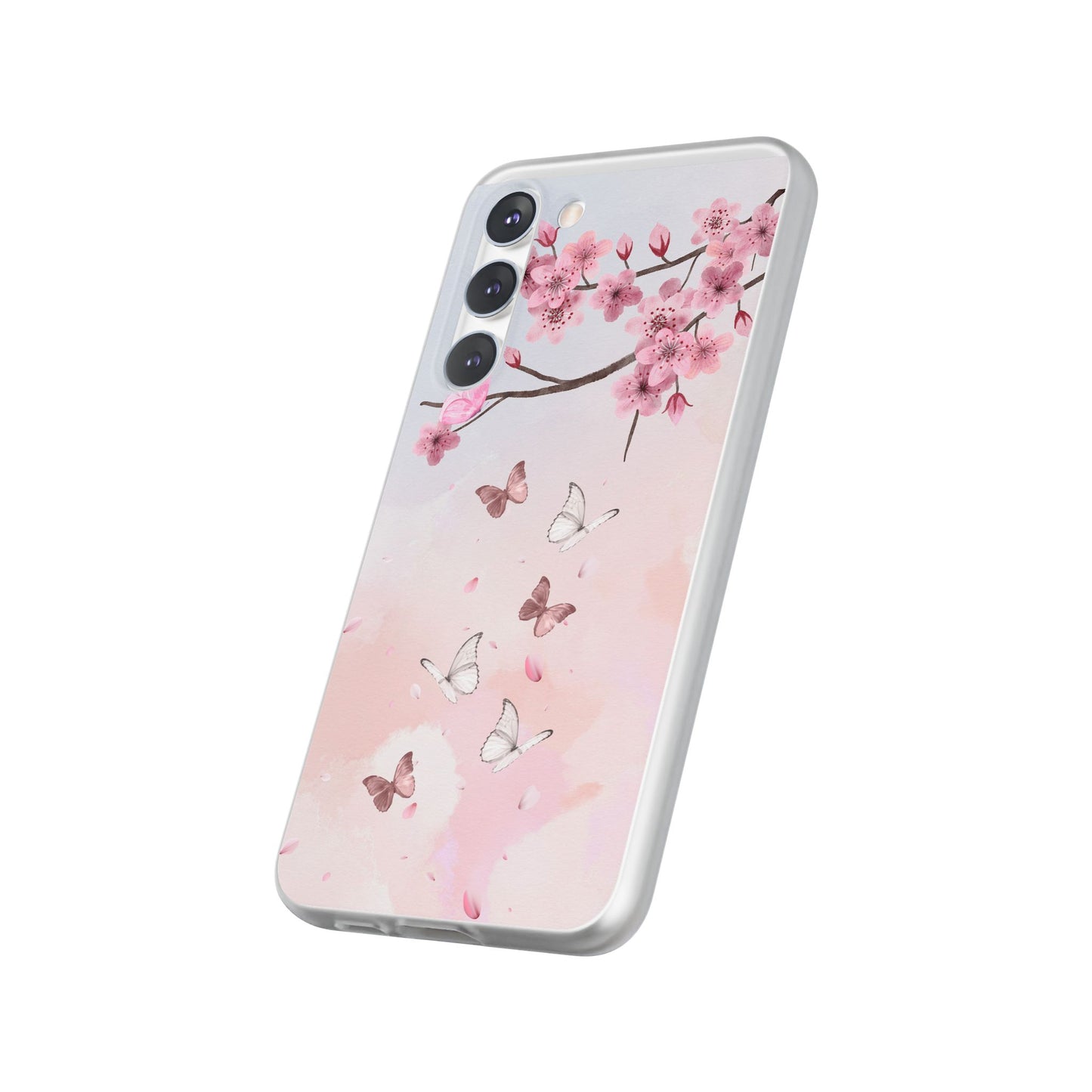 Pink Floral Flexi Case