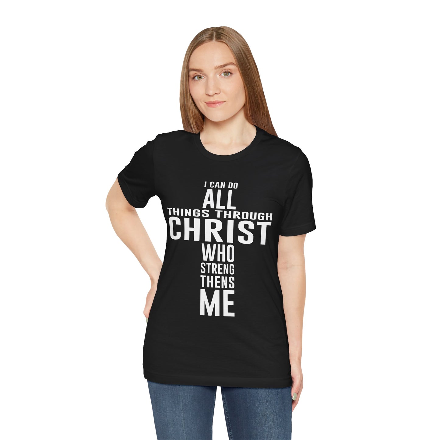 Christian Unisex Tee I can do all things through Christ