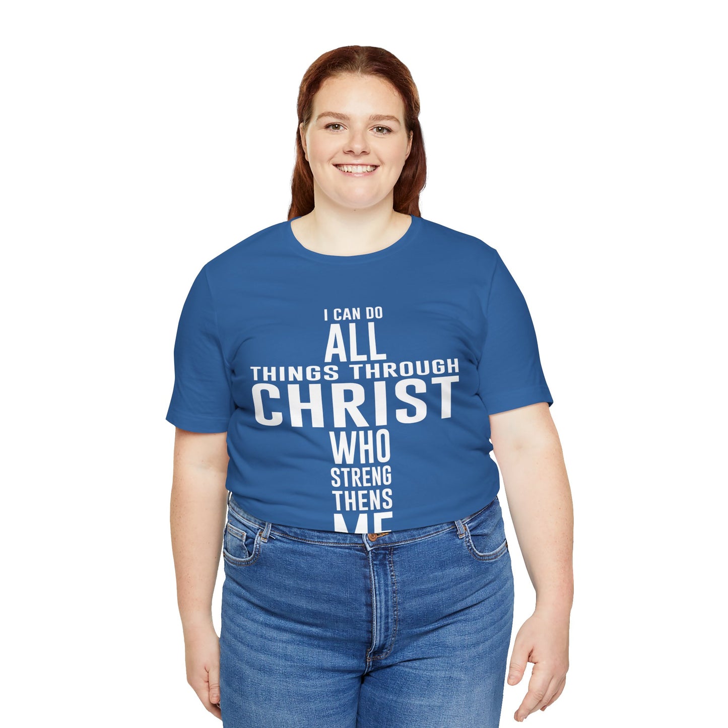 I can do all things through Christ Unisex Jersey Short Sleeve Tee
