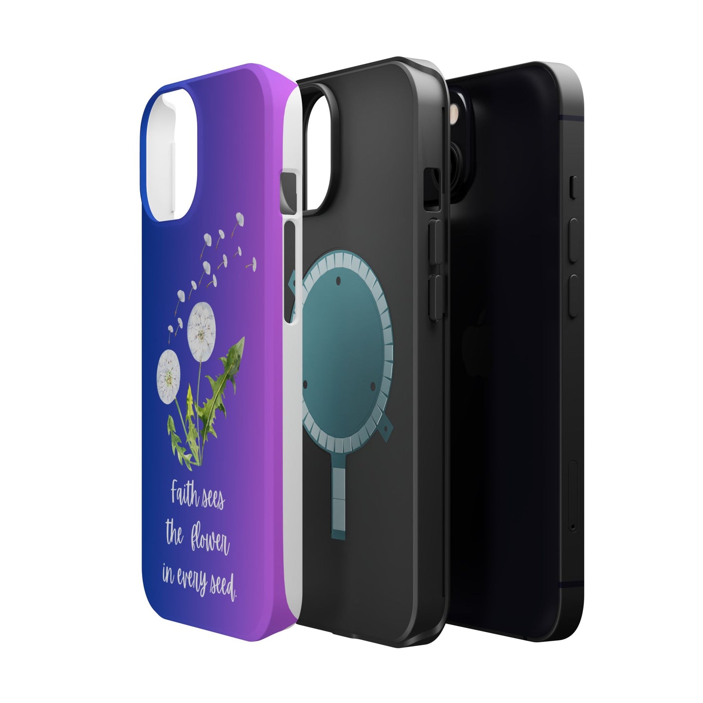 Phone Case - Faith Sees the Flower in Every Seed Inspirational Magnetic Tough Case