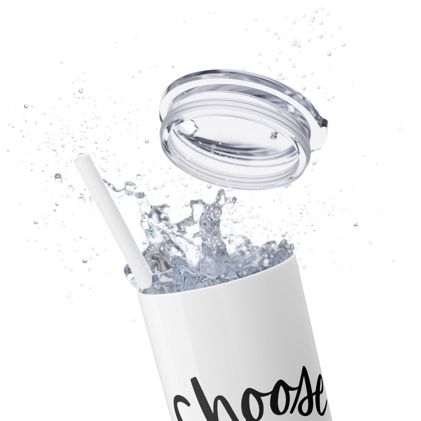 Choose Kindness Skinny Tumbler with Straw, 20oz