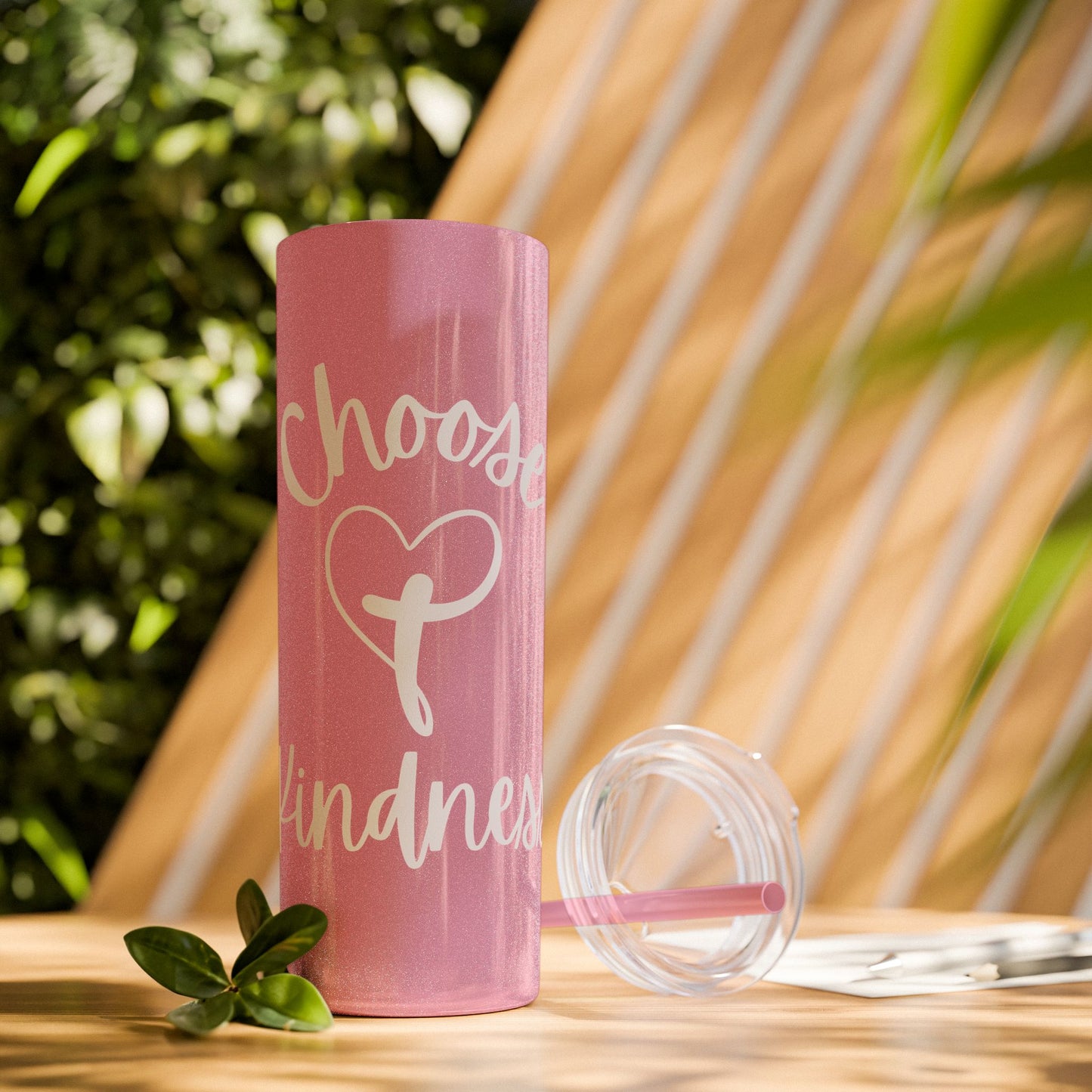 Choose Kindness Skinny Tumbler with Straw, 20oz
