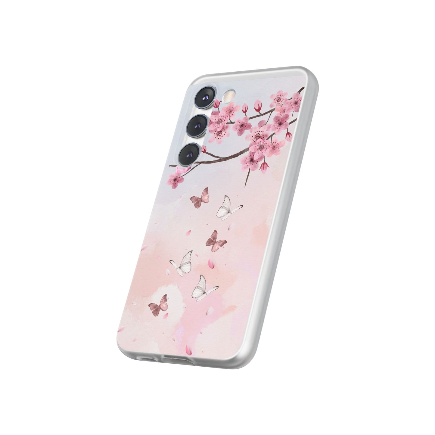 Pink Floral Flexi Case