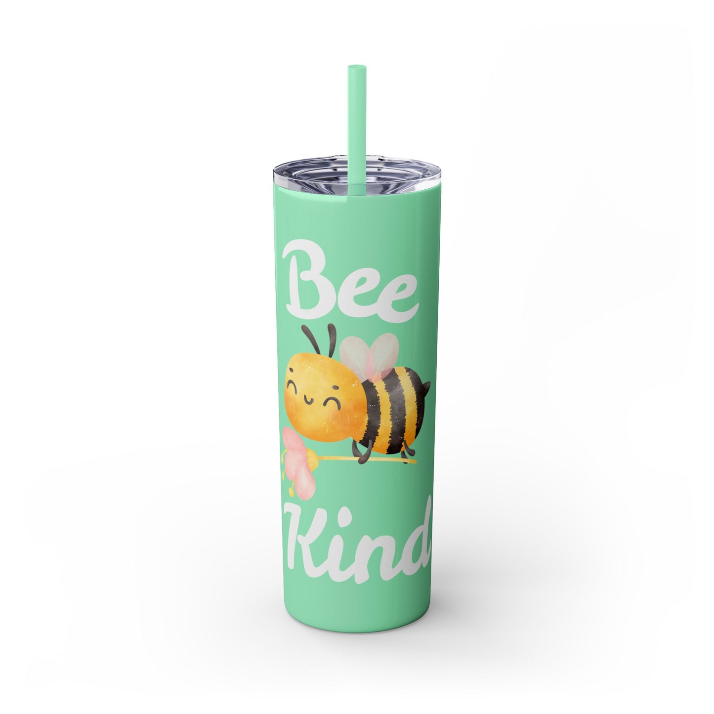 Be Kind Skinny Tumbler with Straw, 20oz