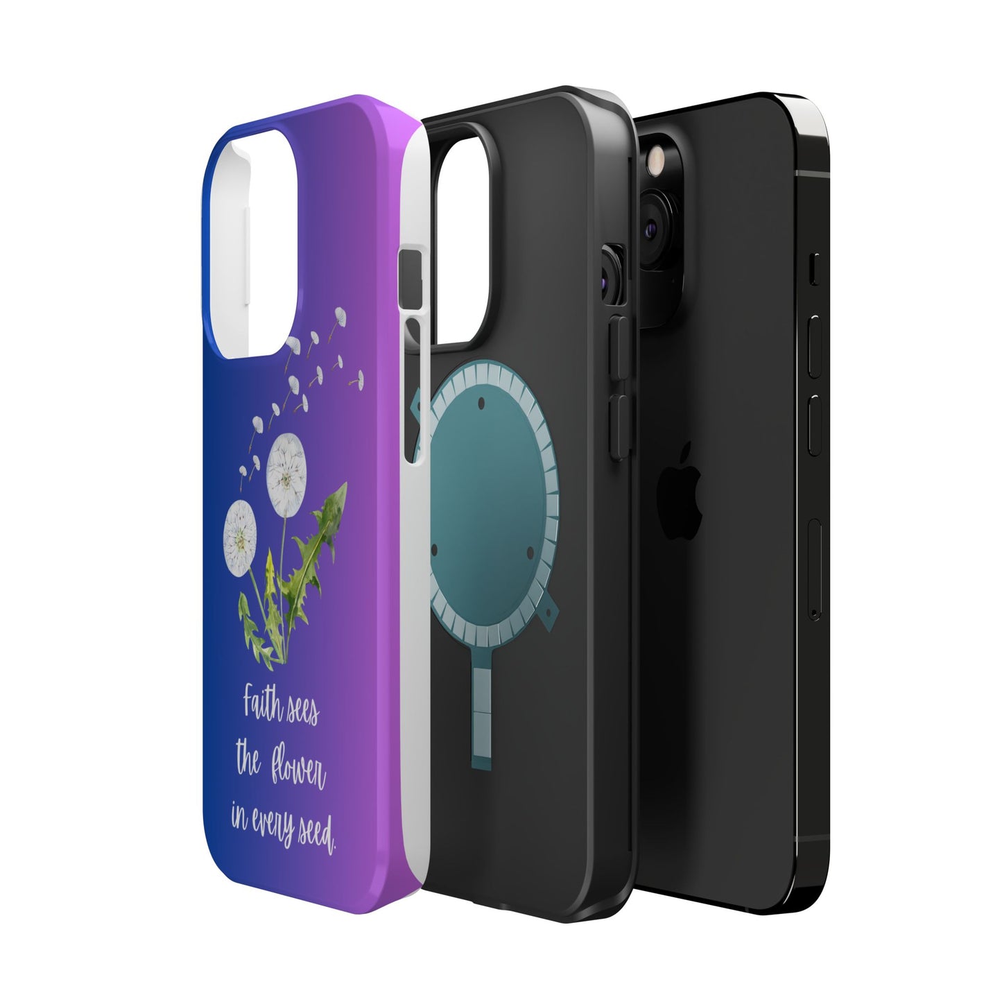 Phone Case - Faith Sees the Flower in Every Seed Inspirational Magnetic Tough Case
