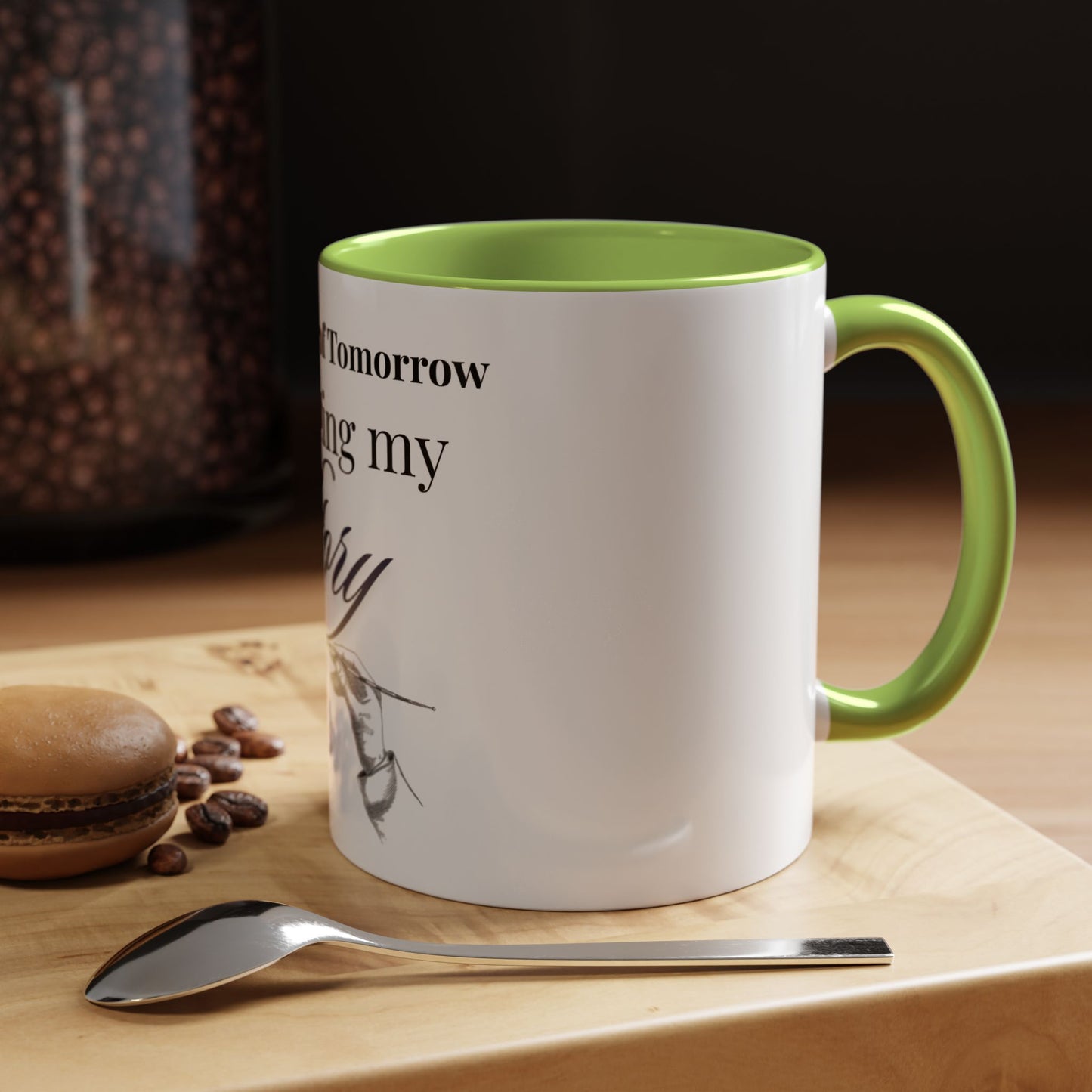 The Author of Tomorrow is Writing My Story Mug-Inspirational Faith Coffee Cup, Christian Gift