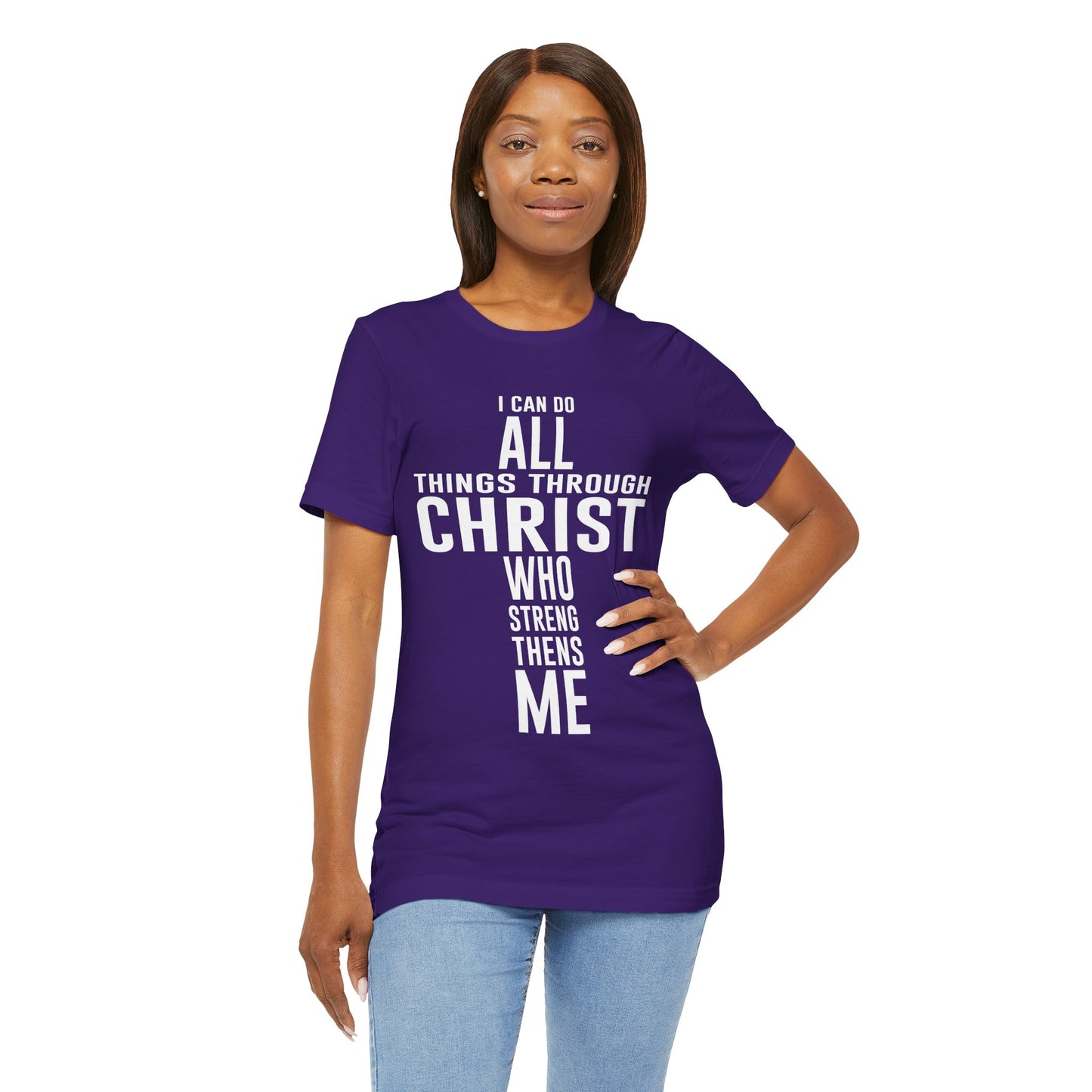 Christian Unisex Tee I can do all things through Christ