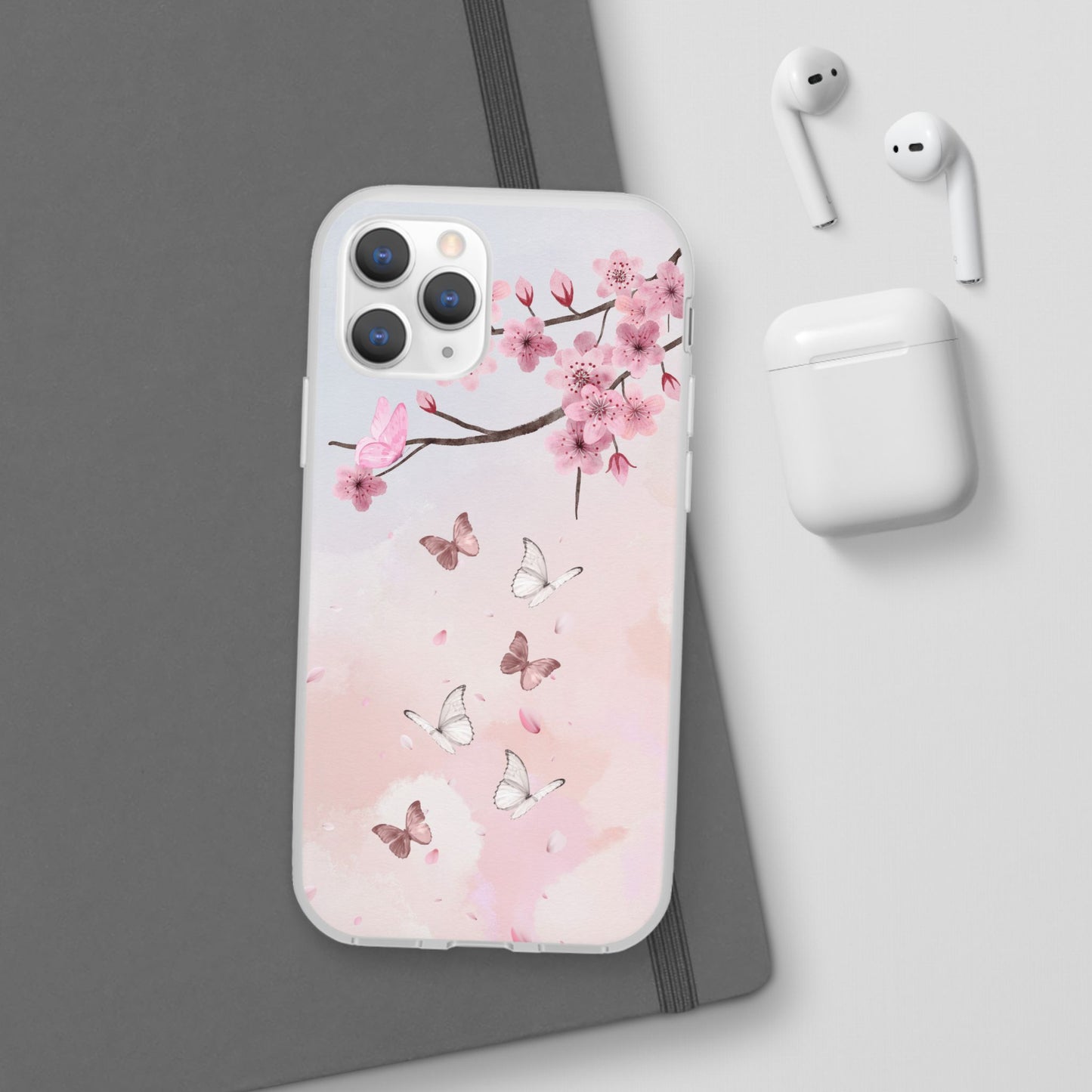 Pink Floral Flexi Case