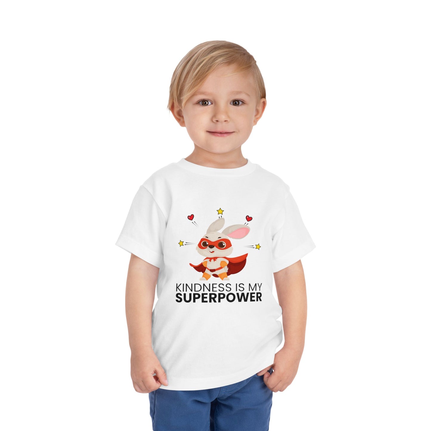 Toddler T-Shirt - 'Kindness Is My Superpower' Tee for Promoting Kindness