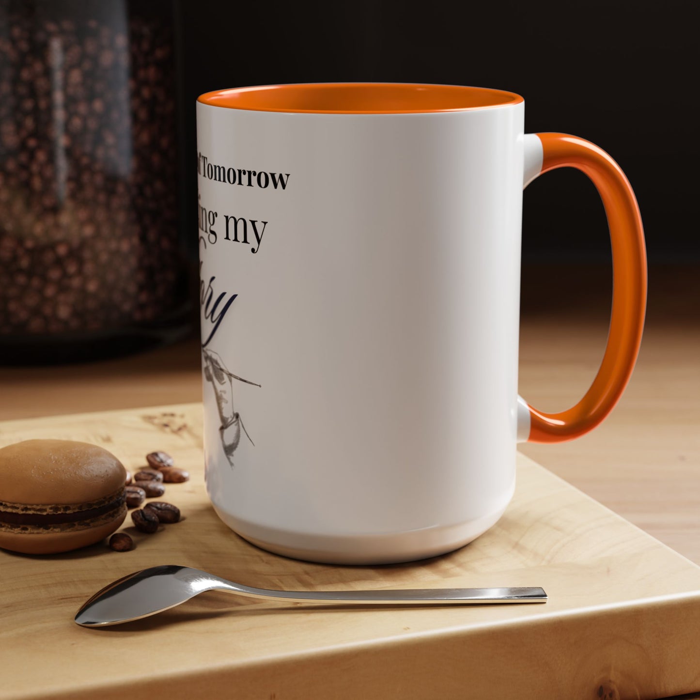 The Author of Tomorrow is Writing My Story Mug-Inspirational Faith Coffee Cup, Christian Gift